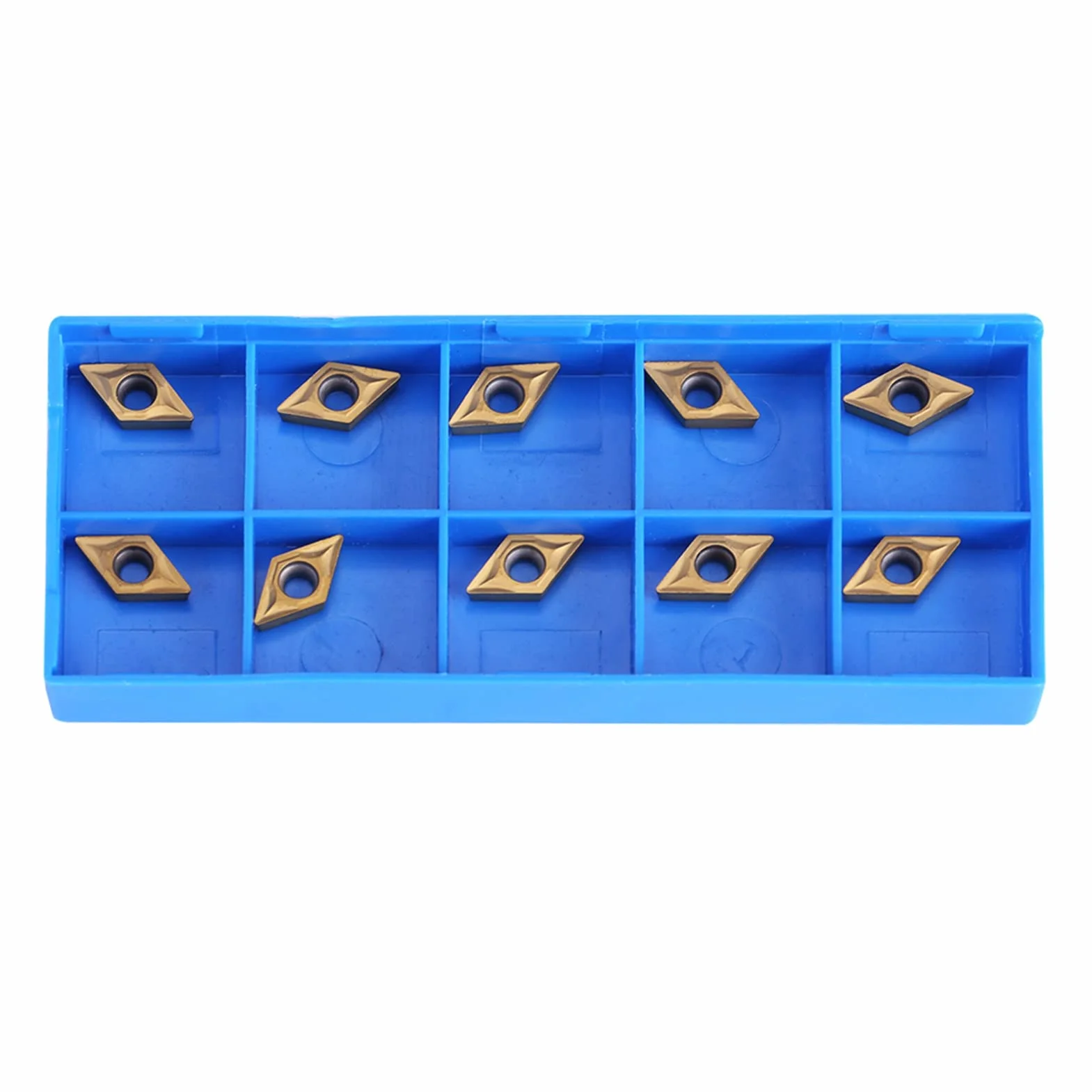 Insertos de Torno CNC DCMT070204 DCMT51.51 Cuchillos Carburo de Diamante Herramienta de torneado 10 Piezas