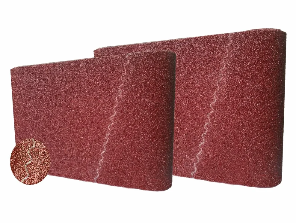 Óxido de aluminio corindón Bandas abrasivas para lijadora de parqué 200x750 mm grano 40 10 unidades