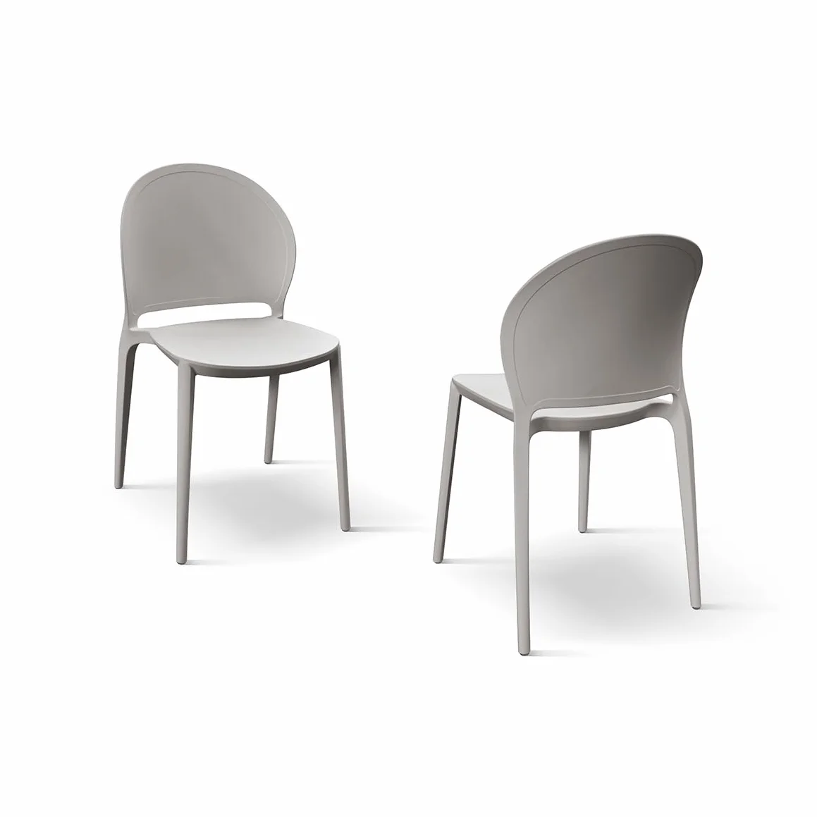 PAZZO DESIGN Silla Stefania Juego de 4 Sillas Tortora - ID_1995