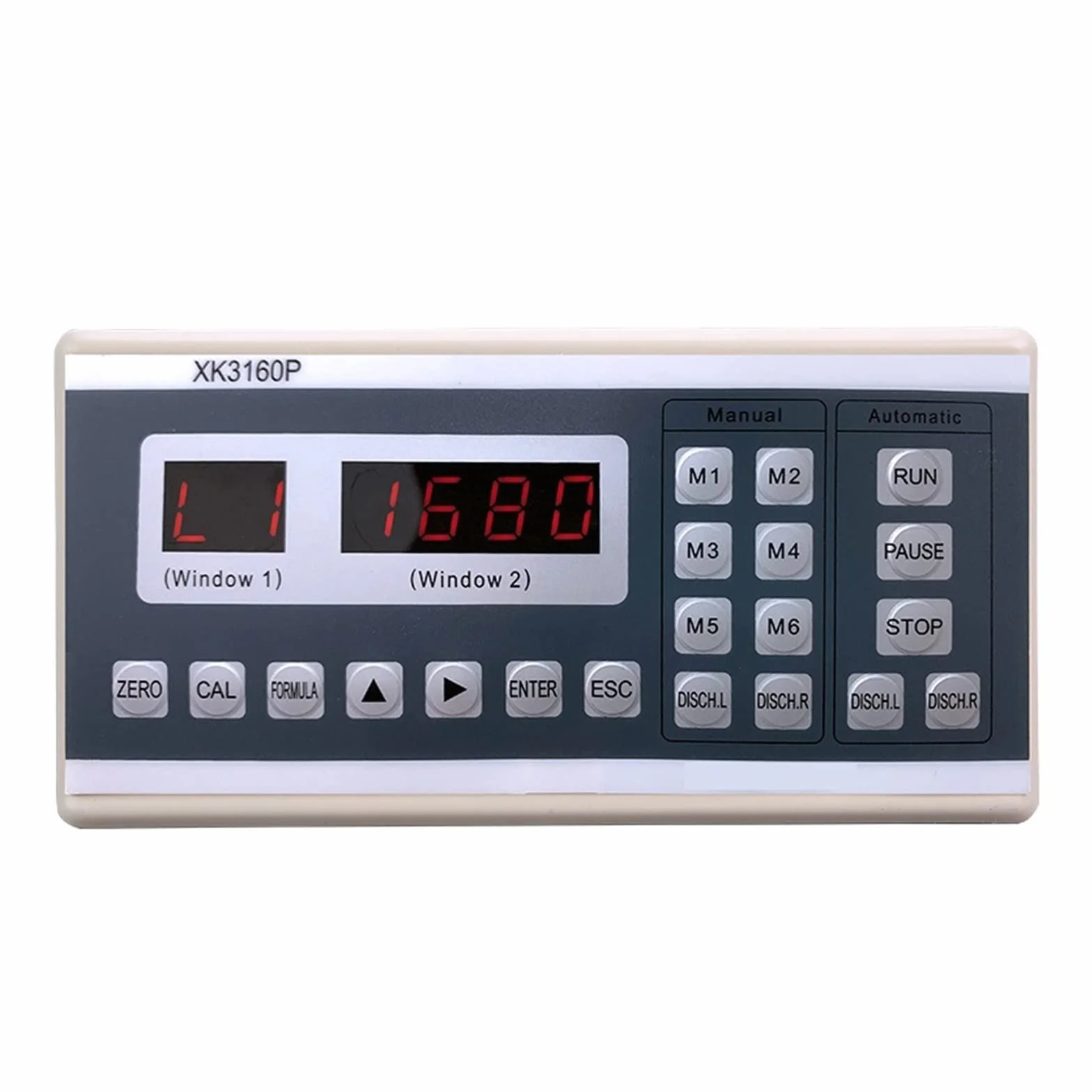 Sensor de pesaje, Controlador cuantitativo El Instrumento de visualización de Peso de Alta precisión se Puede conectar a una Impresora for una fácil operación XK3160P(4 Relay out)