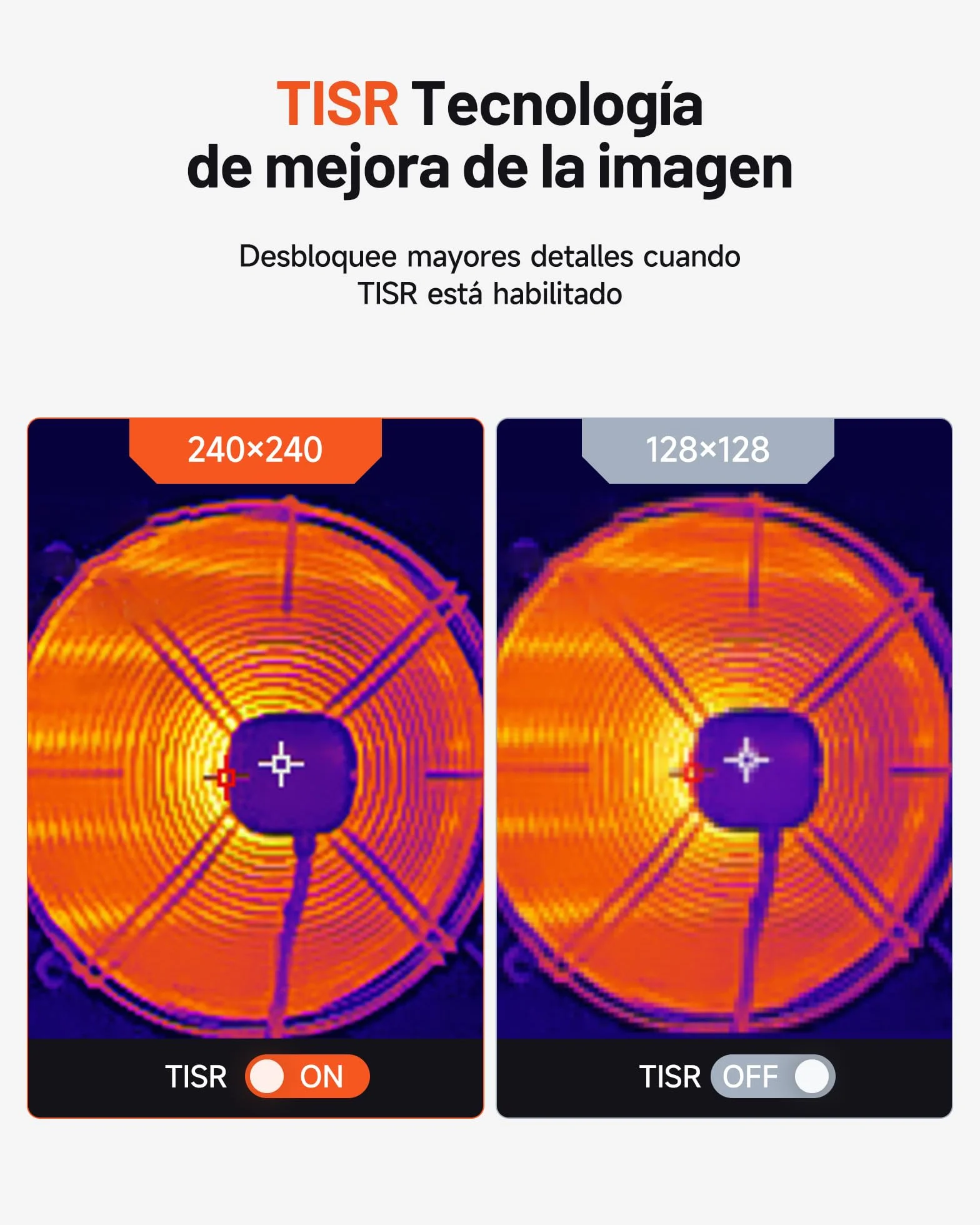 TOPDON Cámara Térmica TC004 Mini, 240x240 IR resolución, 15 h de duración de batería, -20°C - 450°C, 25 Hz, Termográficas para inspección de Sistemas de calefacción, ventilación y Aire Acondicionado
