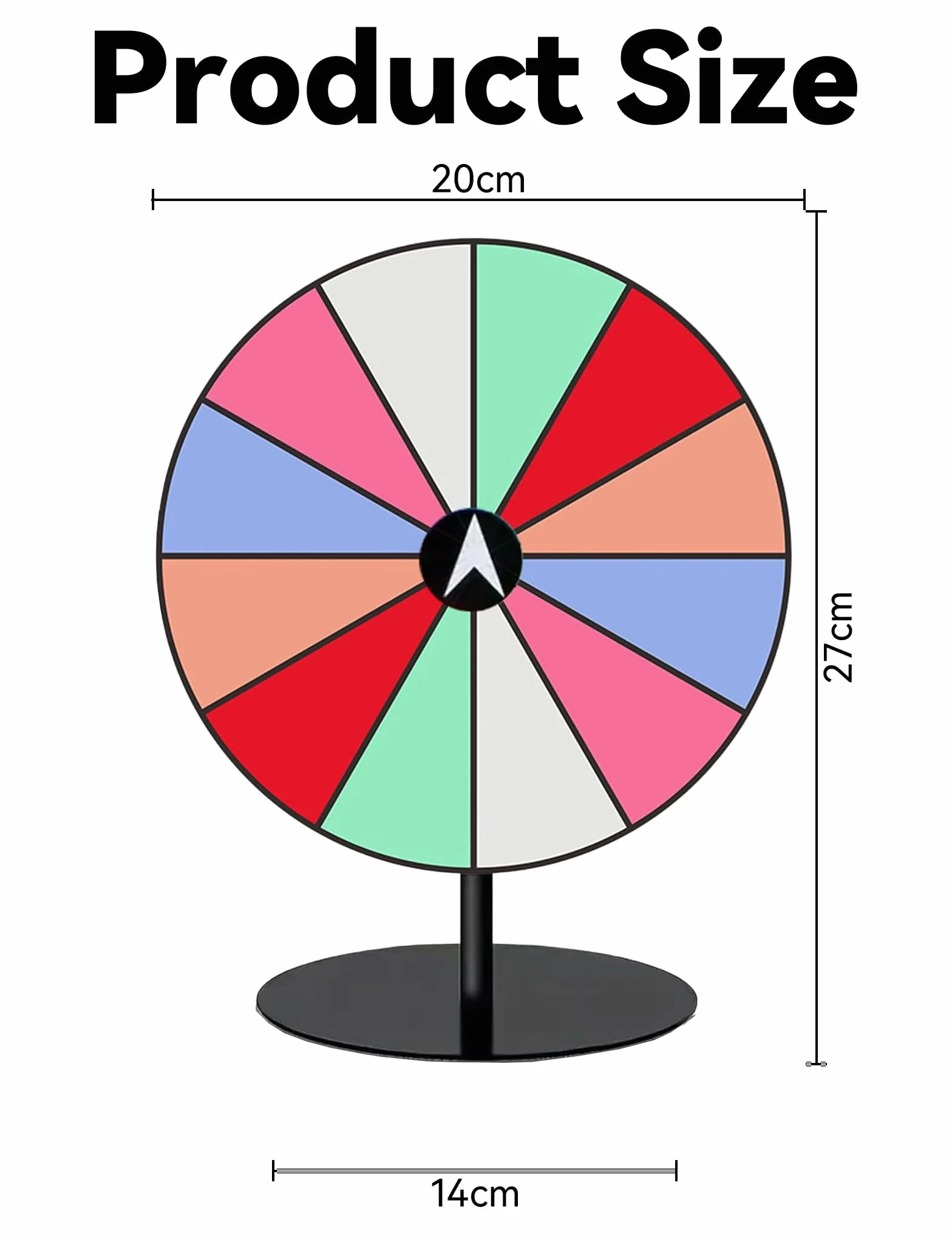 Ruleta de la Suerte Giratoria Acrílico Personalizable para Juegos
