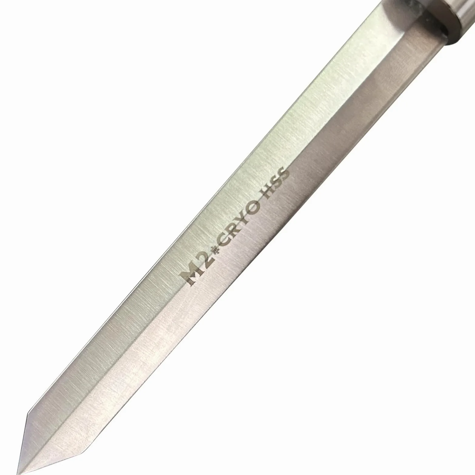 Herramienta de separación de diamante de 3/16 pulgadas de grosor - 3/4 pulgadas de ancho, M2 Cryo HSS herramientas de torneado de madera con mango de madera de haya