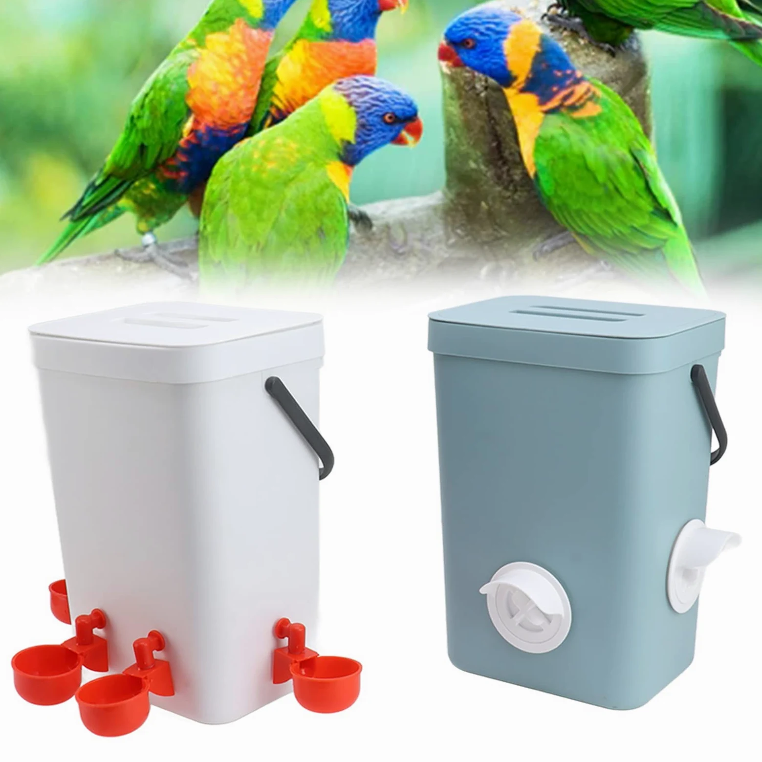 Dispensador de Agua para Pollos, Bebedero Automático para Aves de Corral, Bebedero Automático para Pollos, Bebederos Automáticos para Pollos, Convenientes para Que Beban y