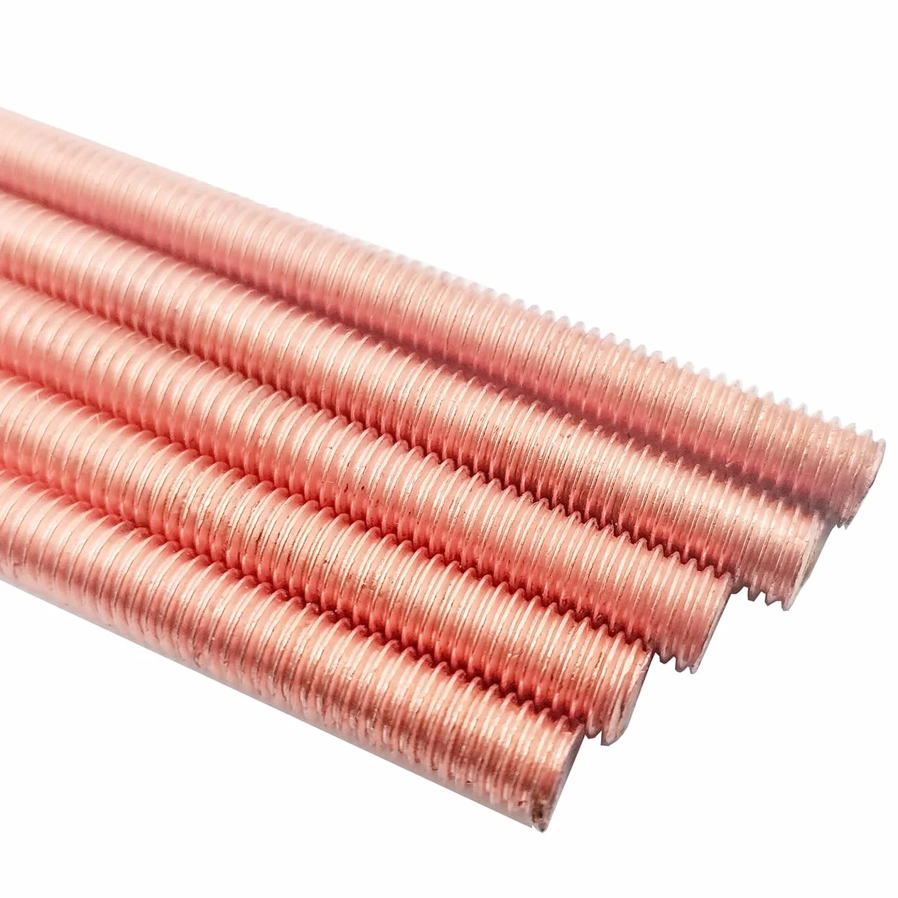 Pernos roscados de cobre M8 x 50 mm varillas roscadas Cu-ETP 2 unidades