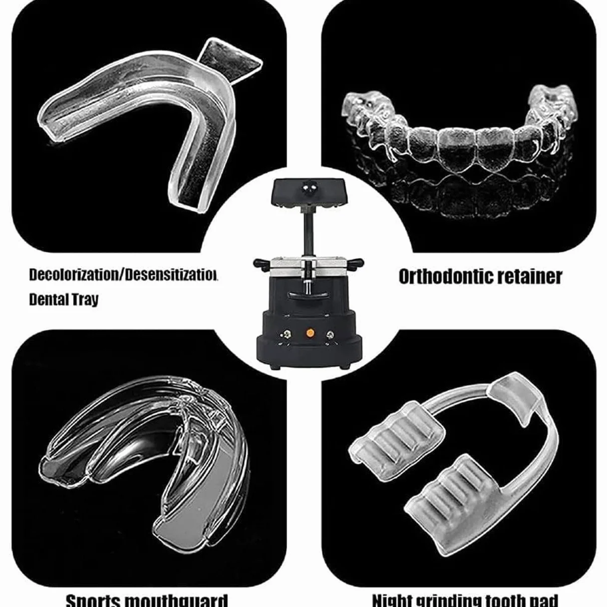 Máquina De Moldeo Por Vacío Dental 1200W, Equipo De Laboratorio De Termoformado, Herramienta De Fabricación De Material Bucal Para Laminador Dental, Sin Necesidad De Bolas De Acero