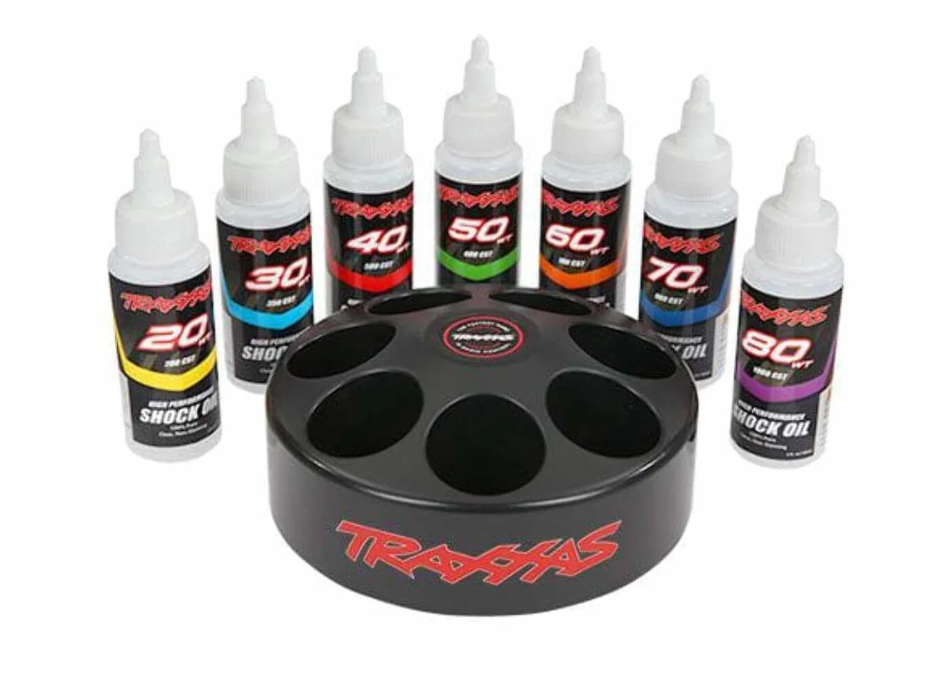 Traxxas 5038X juego de aceites de silicona amortiguadores 20/30/40/50/60/70/80WT
