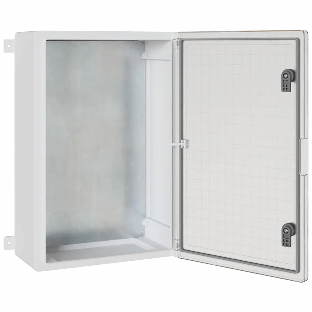 vidaXL Armario de Control Gris 47 x 20 x 50 cm Plástico ABS, Gabinete Moderno, solución Duradera para Herramientas, Organizador Elegante para Espacios Interiores y Exteriores