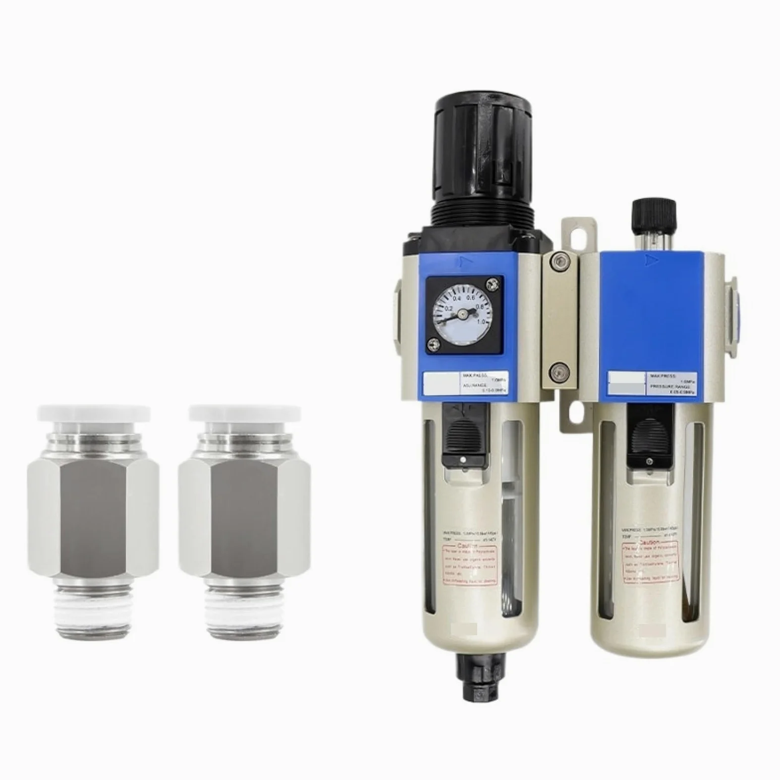 GFC400-10A con Conector de 8/10/12 mm, Filtro Separador de Agua y Aceite, Filtro de Aire comprimido, Separador de Trampa de Agua/Aceite(GFC400-10A with 8mm Connector)