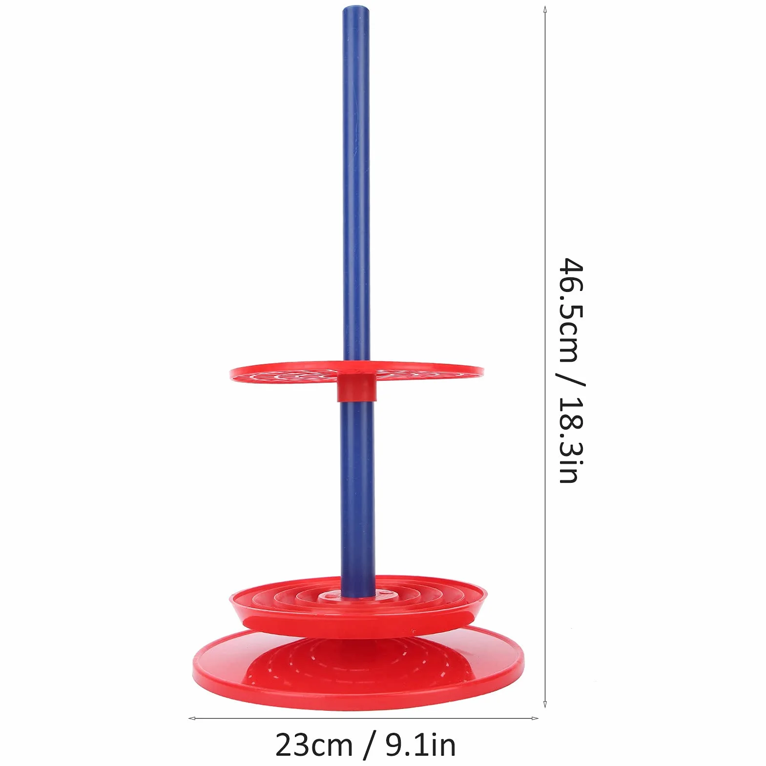 Soporte para Pipetas de 98 Agujeros, Plástico, Rojo, Disco Redondo, Equipo de Laboratorio
