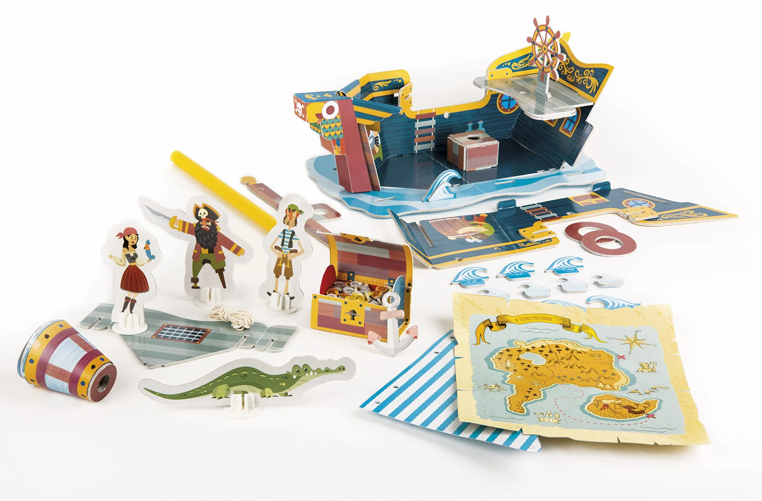 Clementoni CREA tu Barco Pirata Juego Creativo 4 años