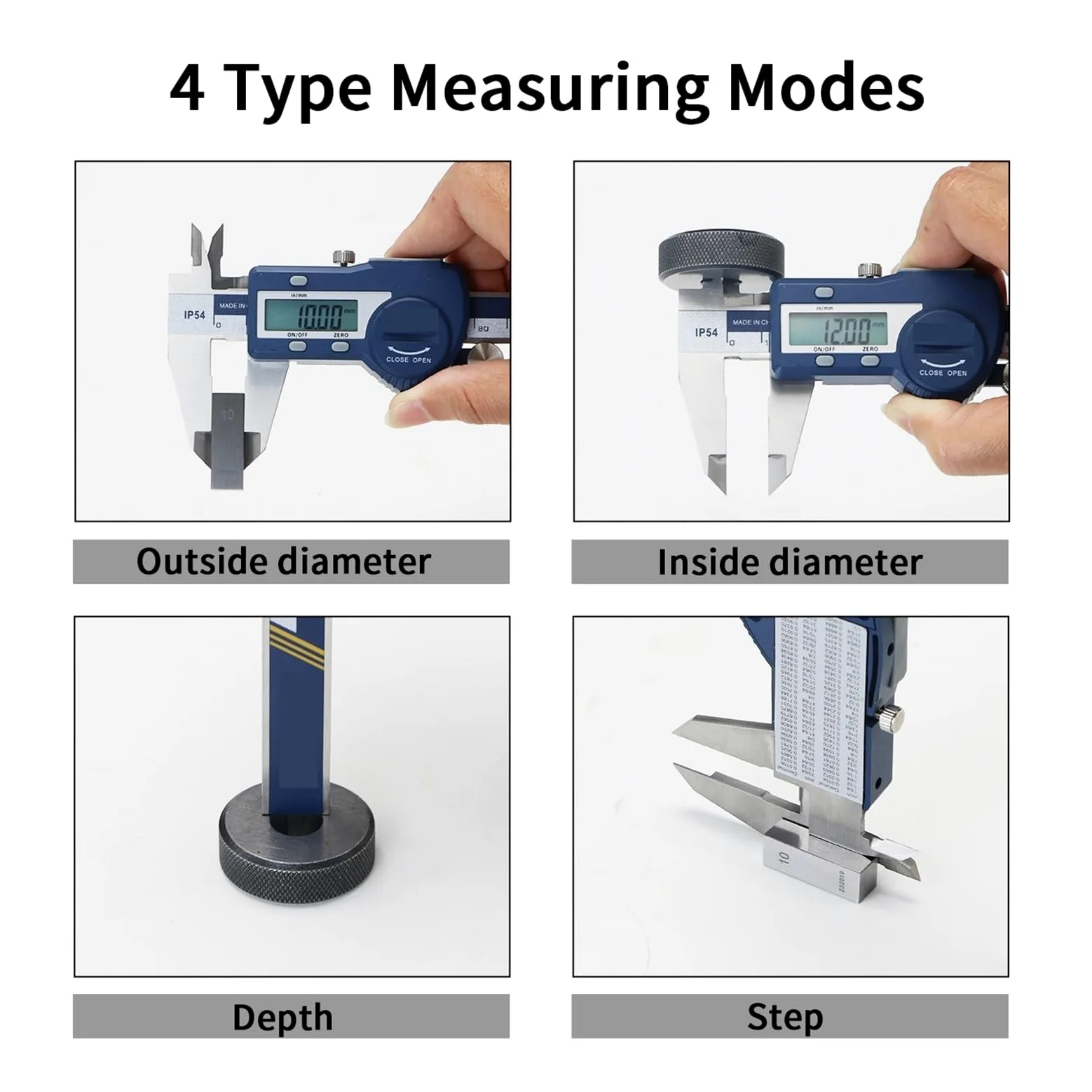 Pies de Rey Calibrador Digital Vernier electrónico de Acero Inoxidable endurecido 0 a 150 mm(0-150mm)