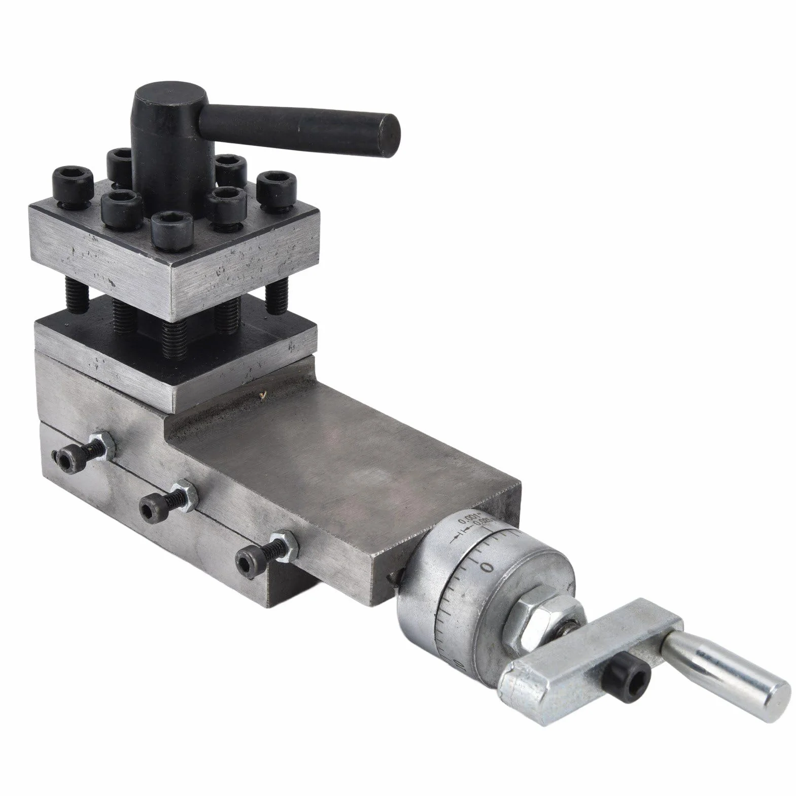 SUNGOOYUE Portaherramientas Mini Accesorios de Torno Portaherramientas de Torno de Metal de 2 Vías Conjunto de Rápido para Maquinistas HT250 Hierro Gris