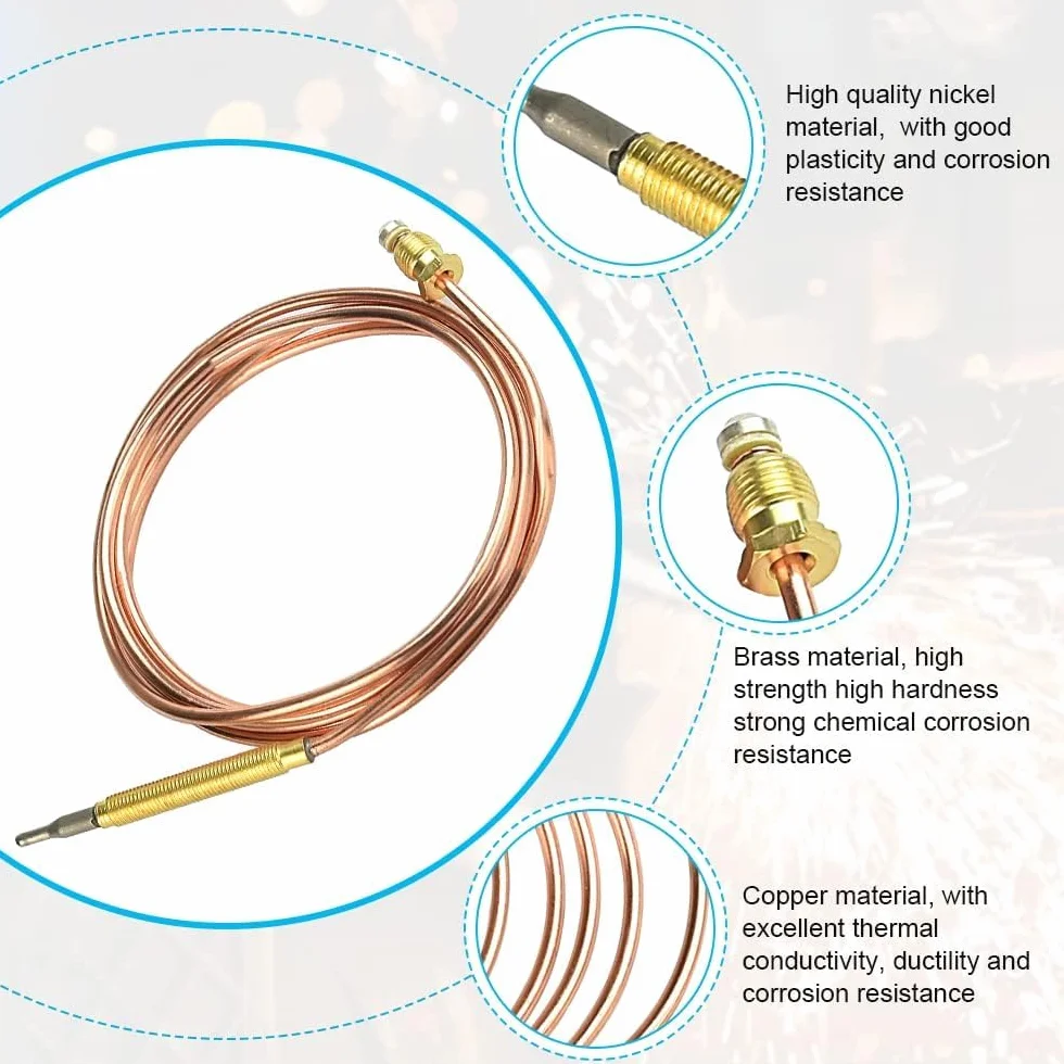 Termopar Universal de Chimenea Kit de Reemplazo para Estufa de Gas