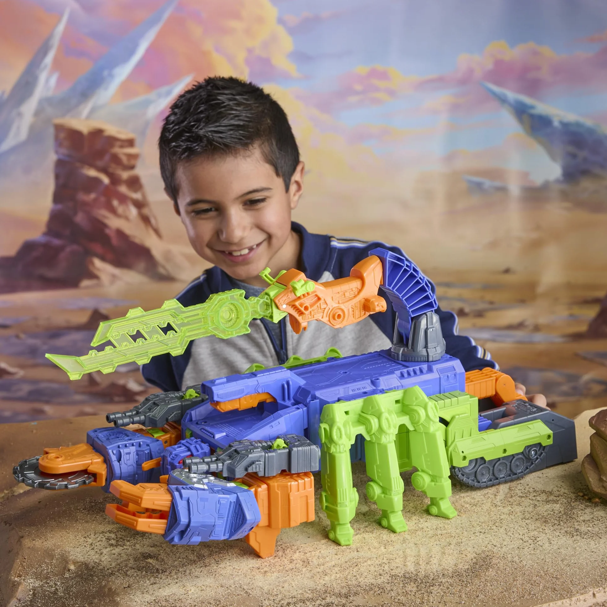 Transformers CYBERWORLD Scorponok Set de Batalla y Ataque Figura de acción