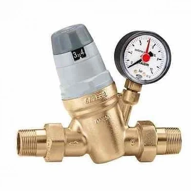 Caleffi 535041 Estabilizador de Presión de Agua 1/2'' EN1567 Válvula Reductora de Presión para Agua, Regulador de Presión de Agua