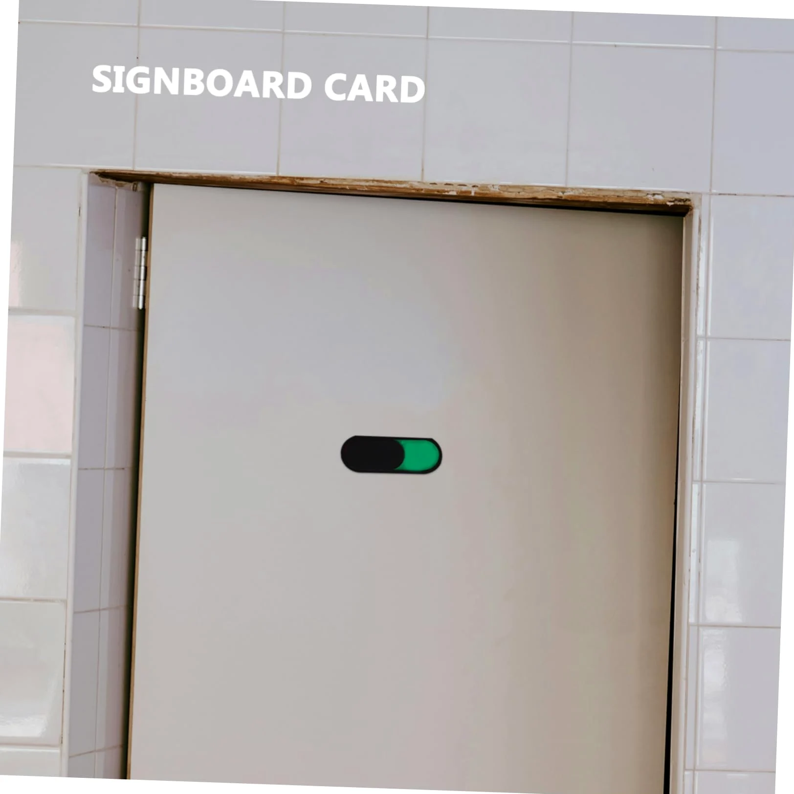 DOITOOL 48 piezas Deslizantes para Puerta Indicador de Estado Ocupado y Adhesivo Fuerte para Oficina Baño y Salas de Reuniones Fácil Instalación Diseño Compacto Color Negro