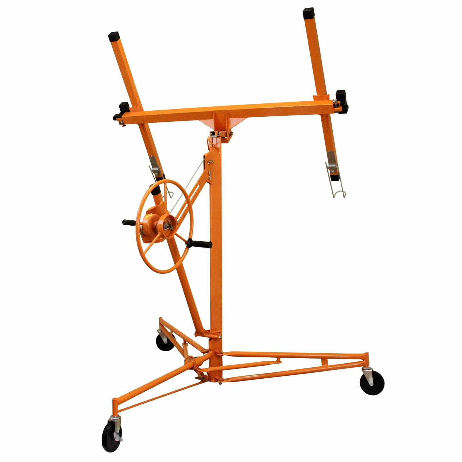 Elevador Pladur Grúa 5m Elevador Grua Profesional para Placas Paneles de Yeso de Montaje de Plegable, Herramienta Yesería para Techo y Pared con Carga Max. 68kg Altura Ajustable de 146cm a 490cm