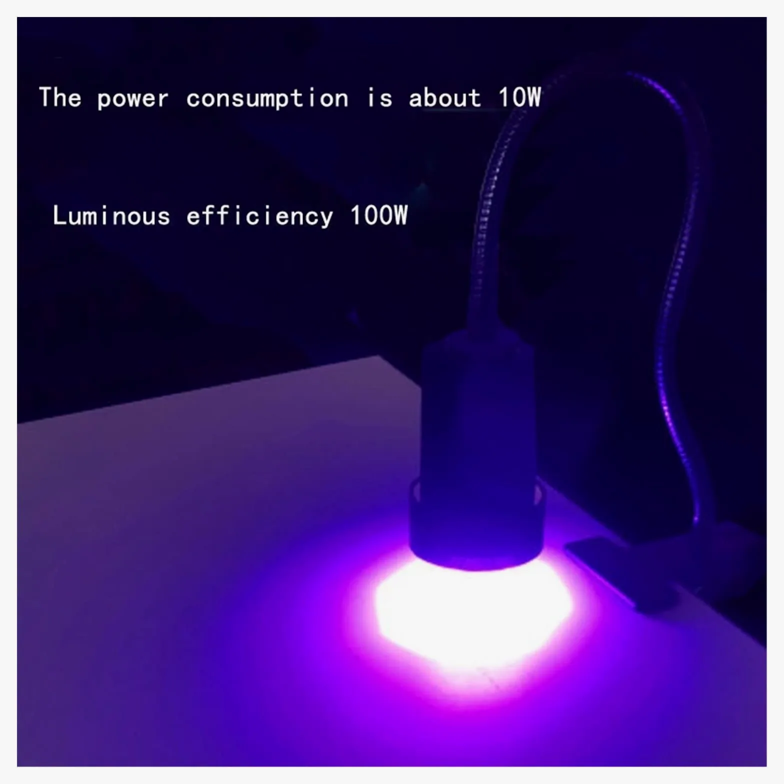 Lámpara de curado UV, Lámpara UV LED de alta intensidad 100 W, lámpara curado violeta portátil, utilizada principalmente en pegamento sin sombras, resina fotosensible
