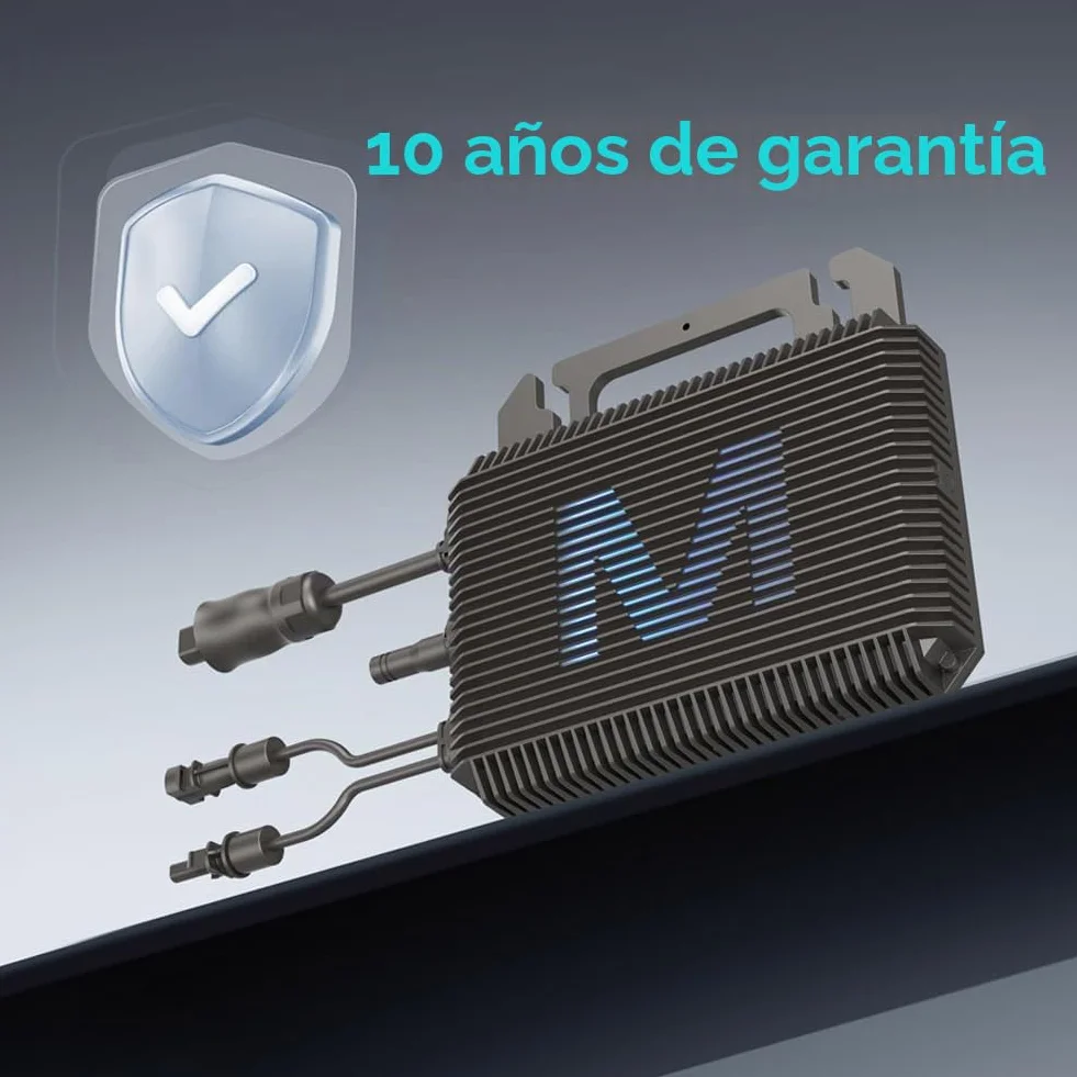 Marstek Saturn Microinversor 800 W – 230 V CA, 2 MPPT, Entrada CC 16–60 V, Inversor Solar para Sistema fotovoltaico de balcón, IP67, Control por App, Plug & Play, para módulos solares