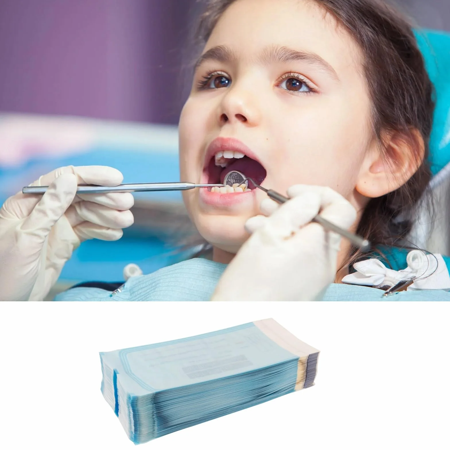 Bolsas de Esterilización Autoadhesivas 100Pcs 57×130MM