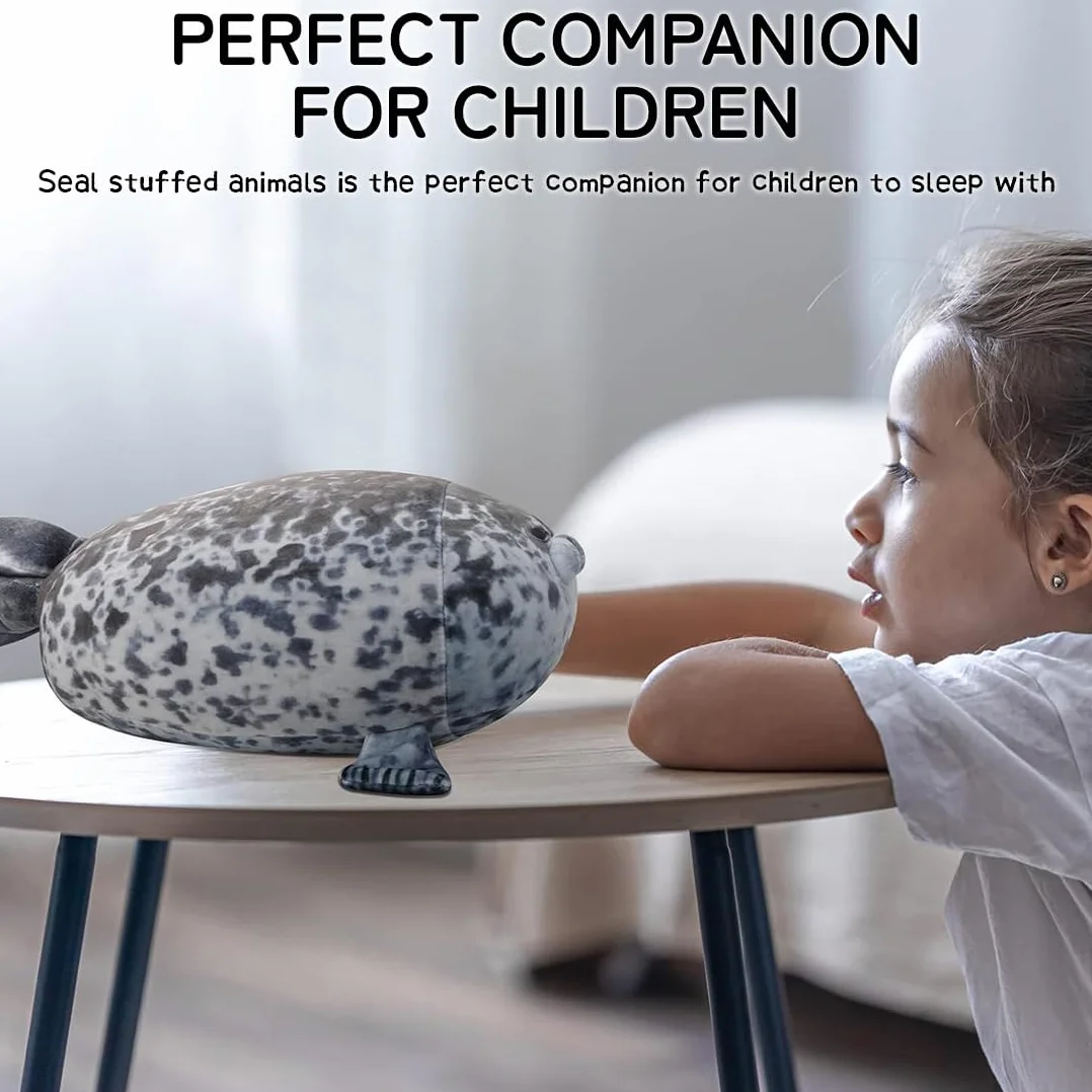 Peluche Foca Almohada para Abrazar 30cm Regordeta Regalo Niños