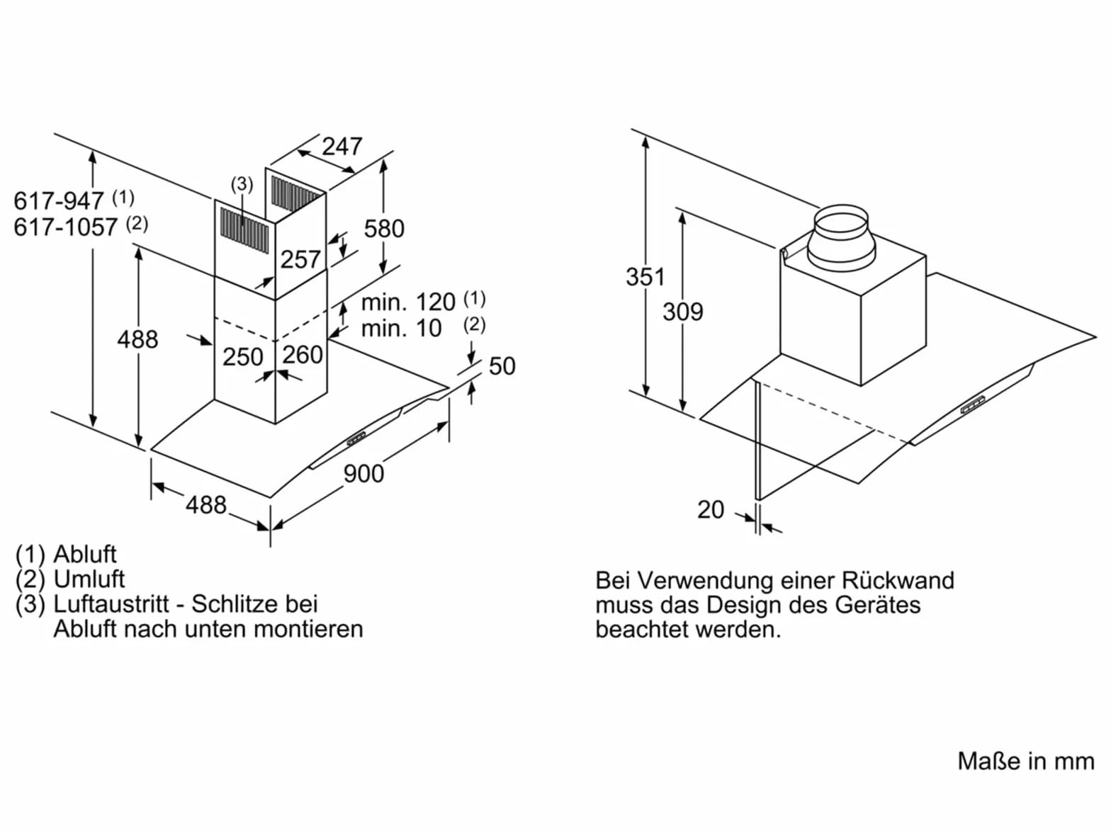 Bosch Serie 2 DWB66BC50 Campana 590 m³/h Canalizado 69 dB
