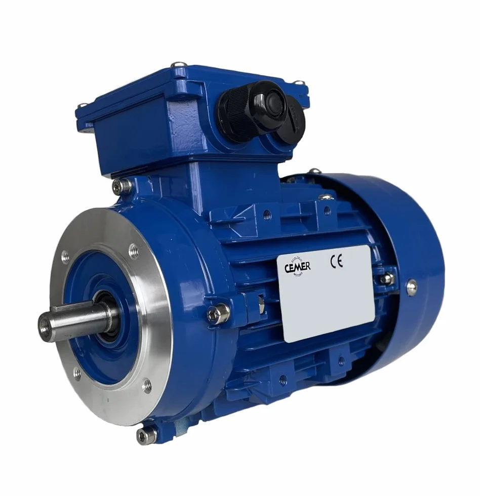 MOTOR ELECTRICO CEMER TRIFASICO 3000 RPM 230/400V 0,75KW / 1CV TAMAÑO 80 Ø DEL EJE 19mm BRIDA B14 120mm