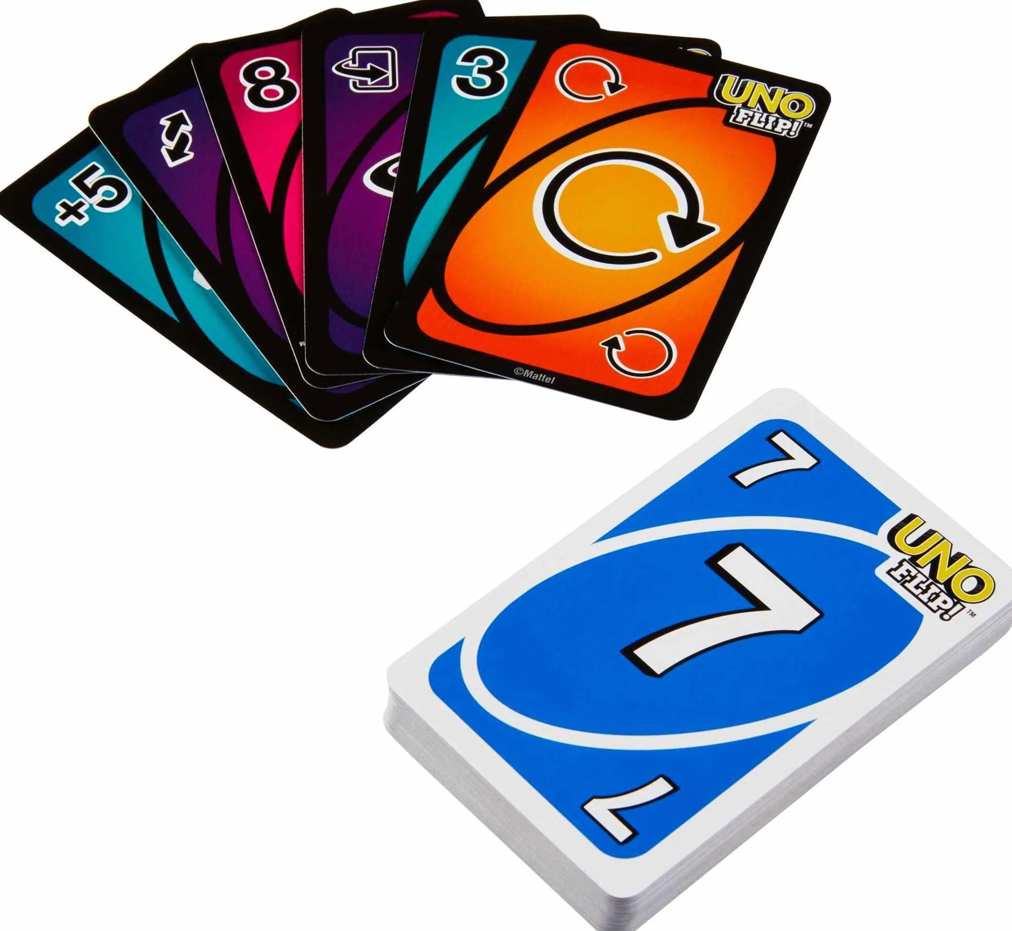 Mattel Games UNO Flip! Juego de Cartas en Lata para niños +7 años