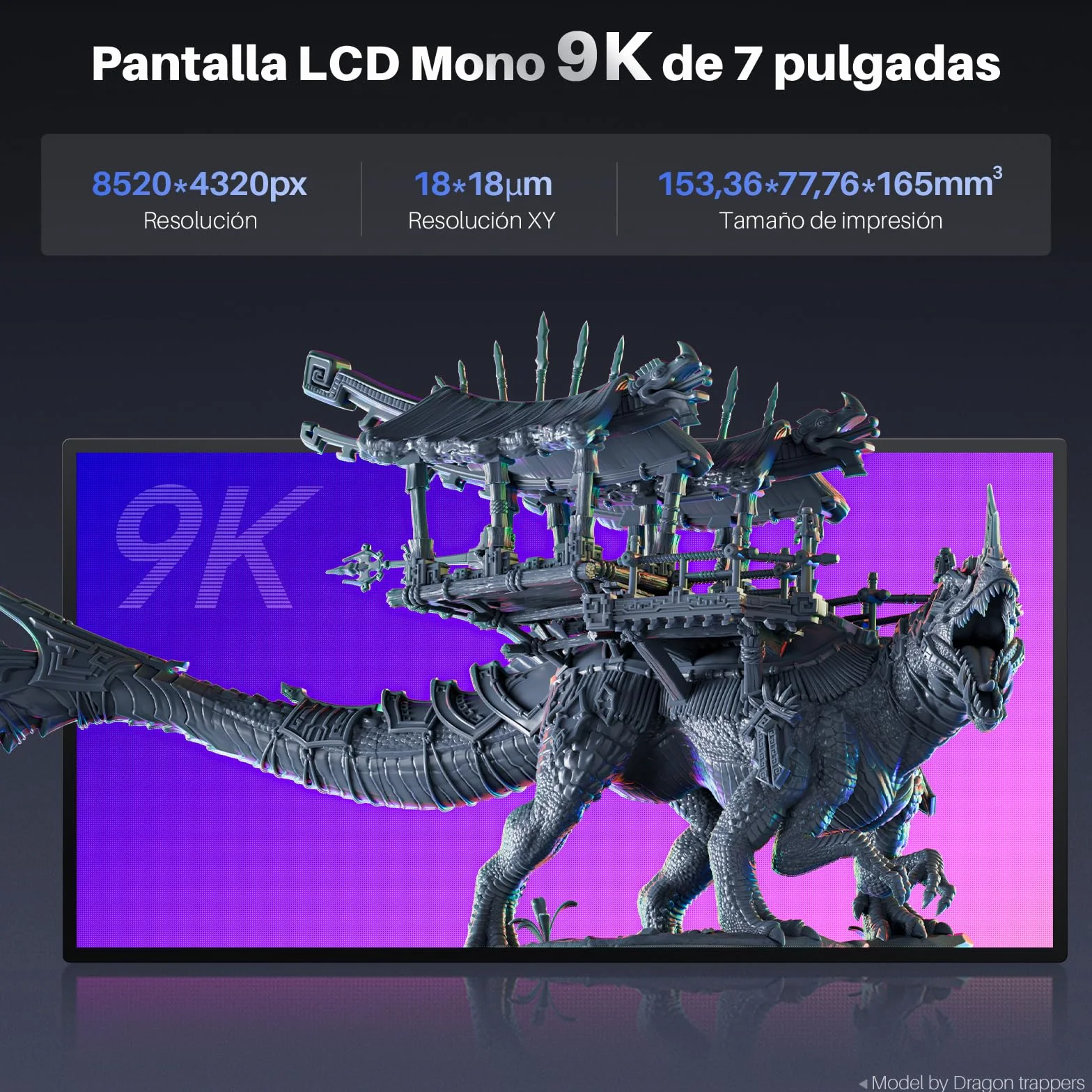 ELEGOO Mars 5 Ultra 9K Impresora 3D Resina, Nivelación Automática, Rápida Impresión 3D a 150mm/h, Cámara AI, Impresión WiFi Cluster, Gran Tamaño de Impresión 153.36 * 77.76 * 165mm³