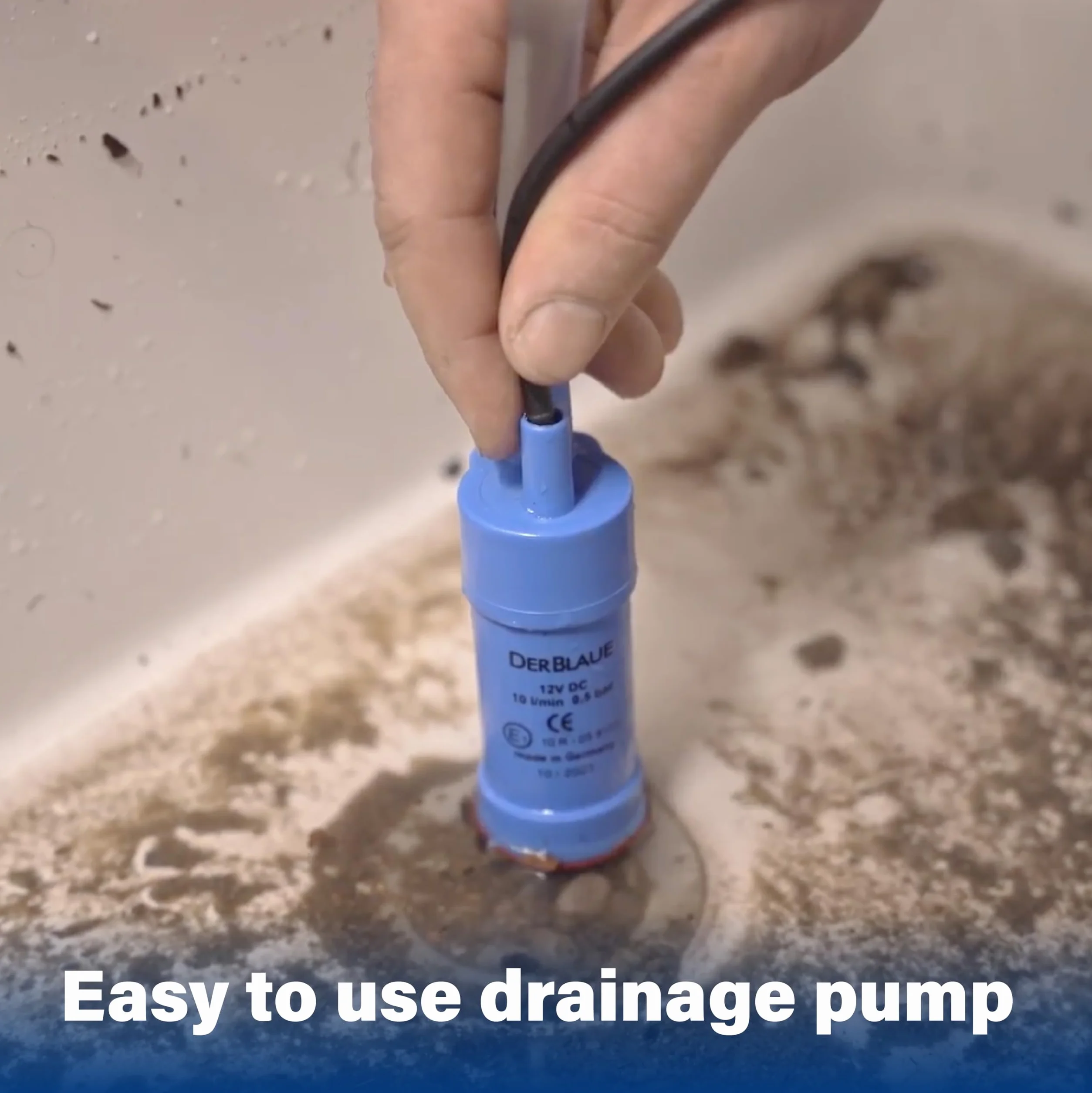 DERBLAUE® Sistemas de recolección de líquidos altamente flexibles - Set sin batería – para todos los trabajos con líquidos en las áreas de construcción, taller y servicio, para H2O