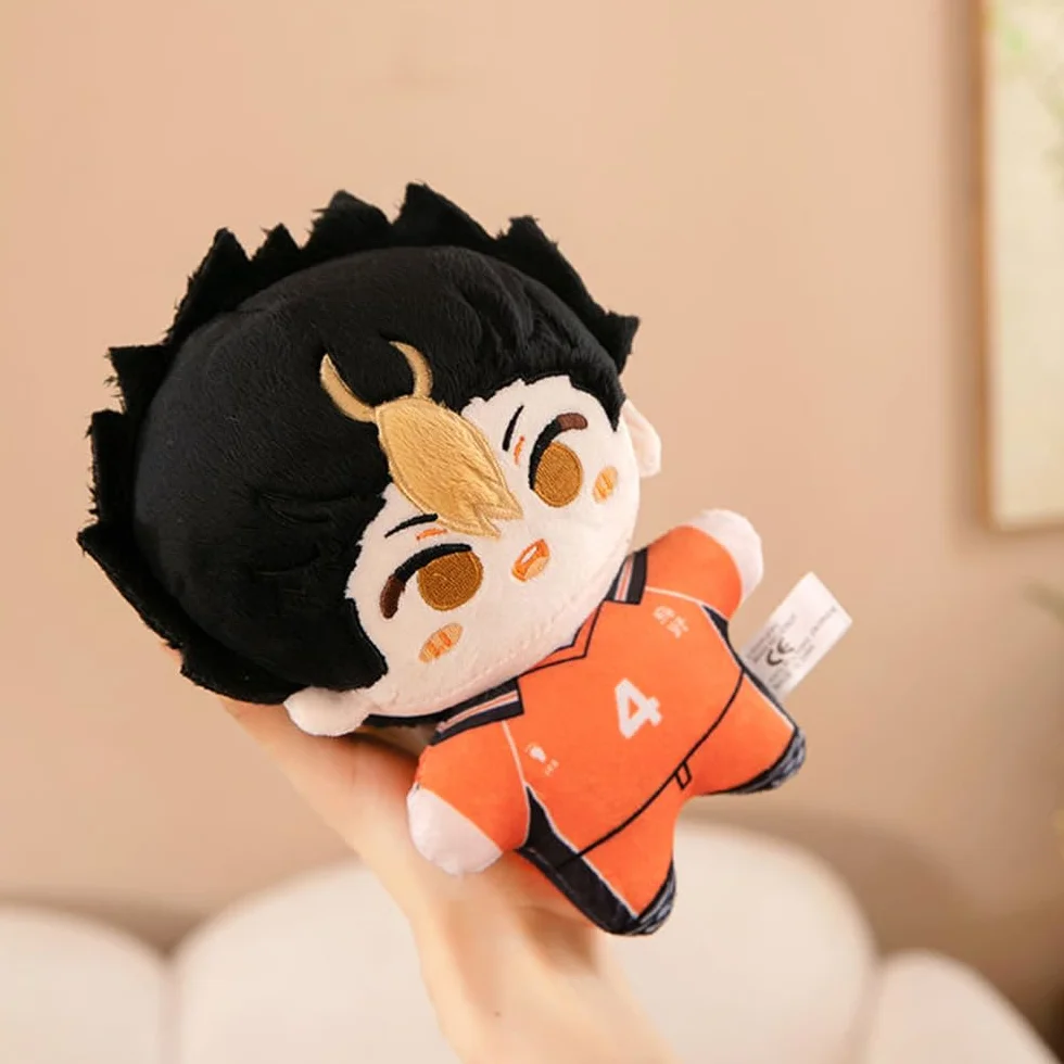 Haikyuu Nishinoya Yu Peluche Almohada 20CM Anime Cojín Suave Relleno Llavero Decoración