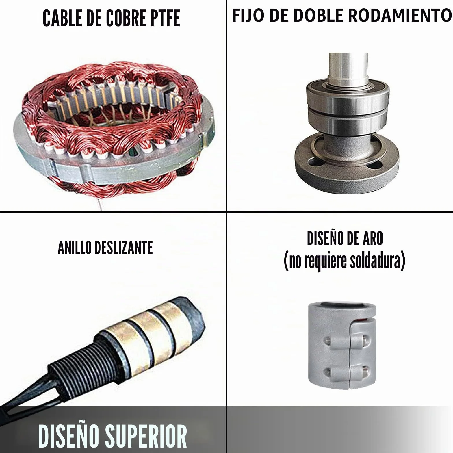 VEVOR Generador de Turbina de Viento 400 W 12 V Turbina de Viento con 3 Palas Velocidad Nominal de 800 r/min Aerogenerador de Controlador de Carga DC 12 V con Cojinetes Dobles para Carreteras y Barcos