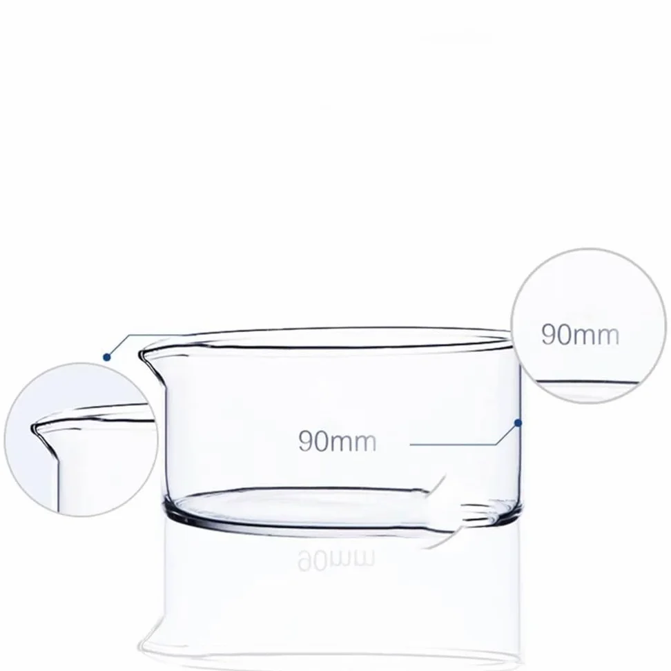 Equipos y suministros de laboratorio 1 cristalizador de vidrio borosilicato alta resistencia for laboratorio
