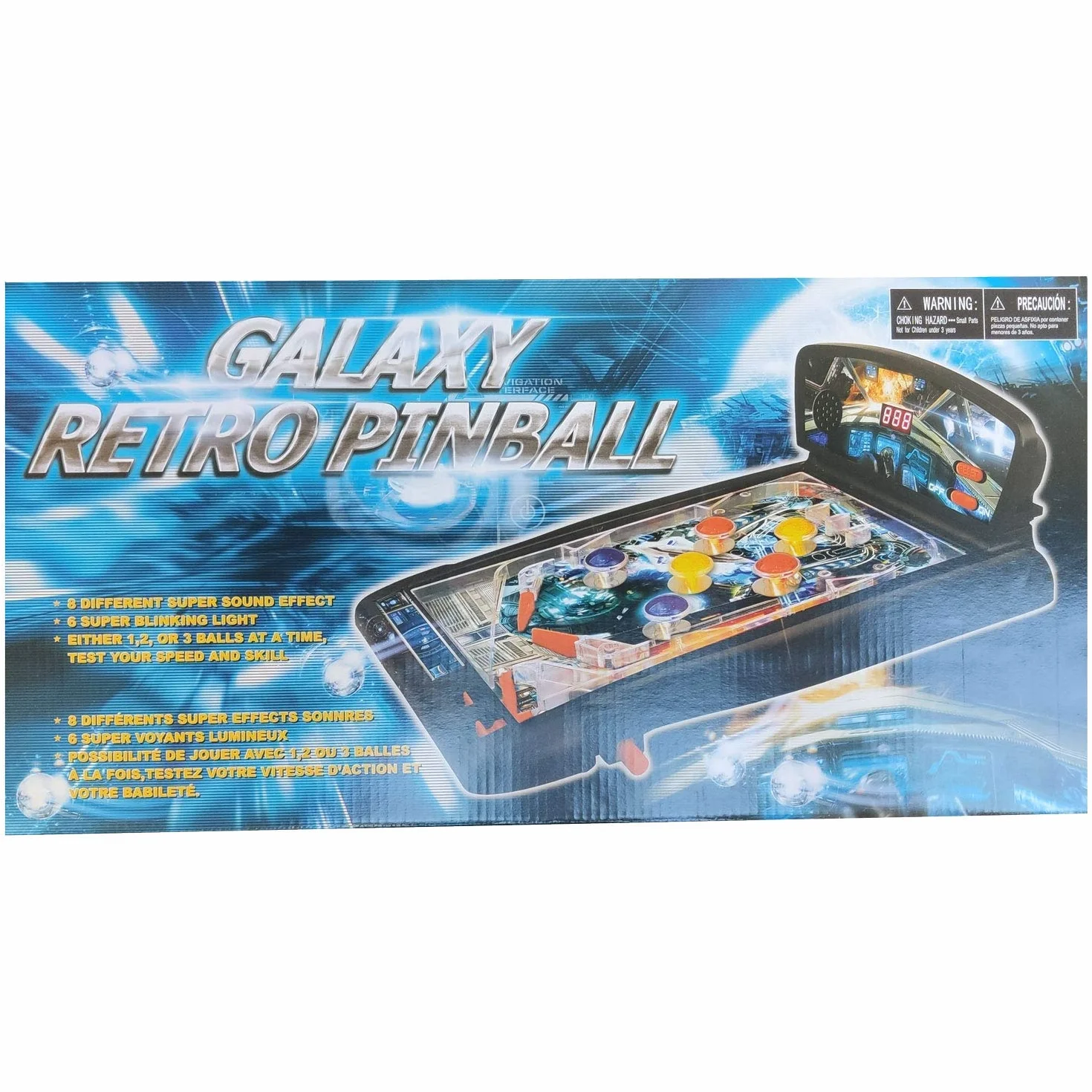 Galaxy Retro Pinball Juego clásico de sobremesa Espacio para niños 3 años Adultos