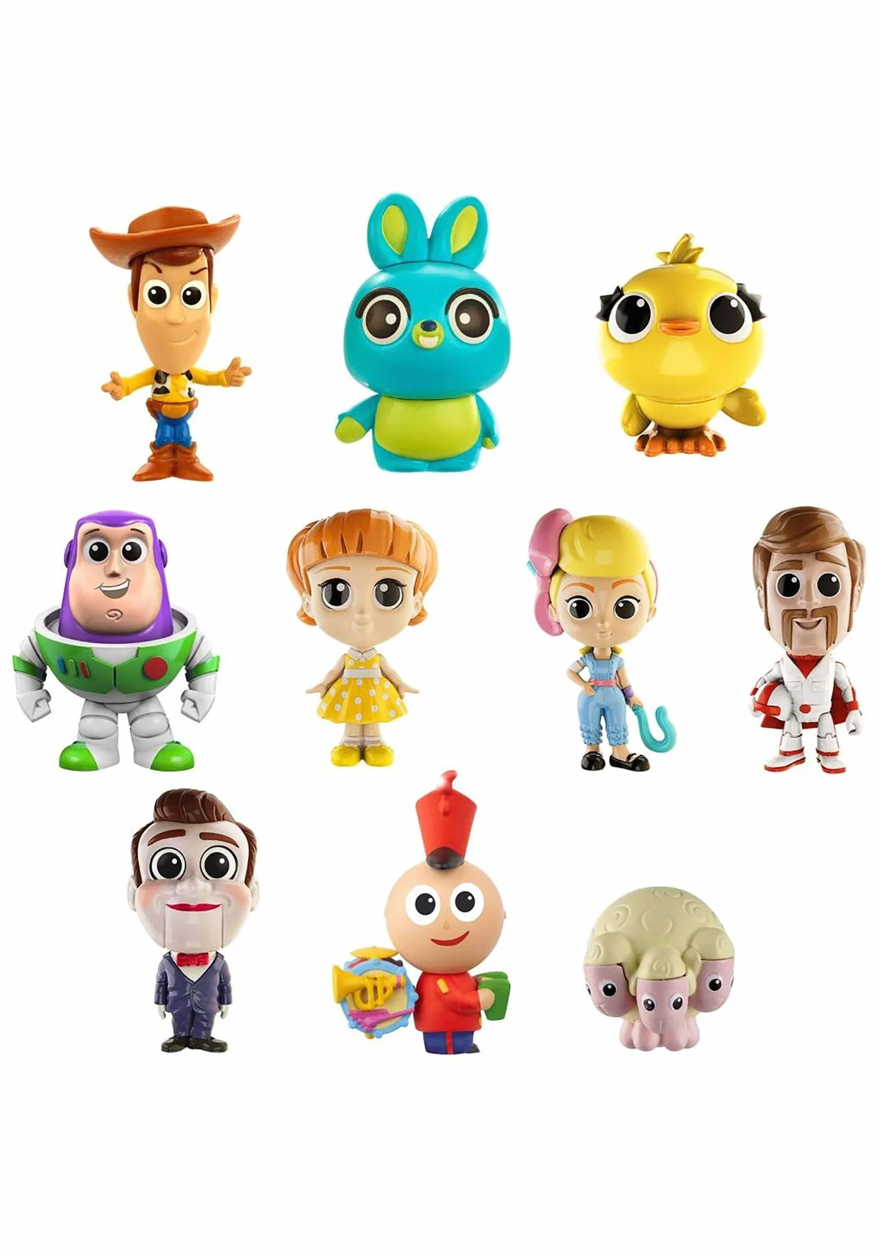 Mattel Disney Toy Story 4 Pack de 10 amiguitos, Mini Figuras Básicas (GCY86)
