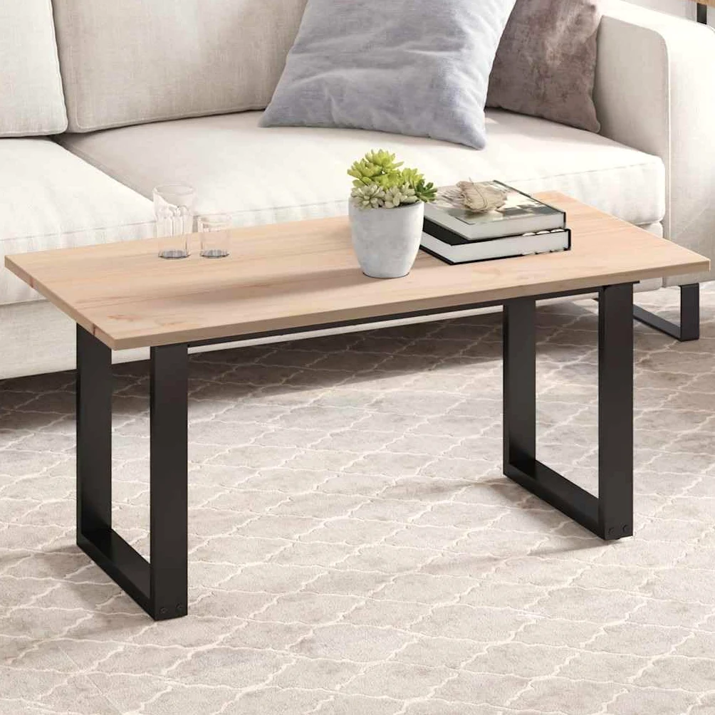 vidaXL Tablero de Mesa Rectangular Madera Maciza Pino 100x50x1,7 cm