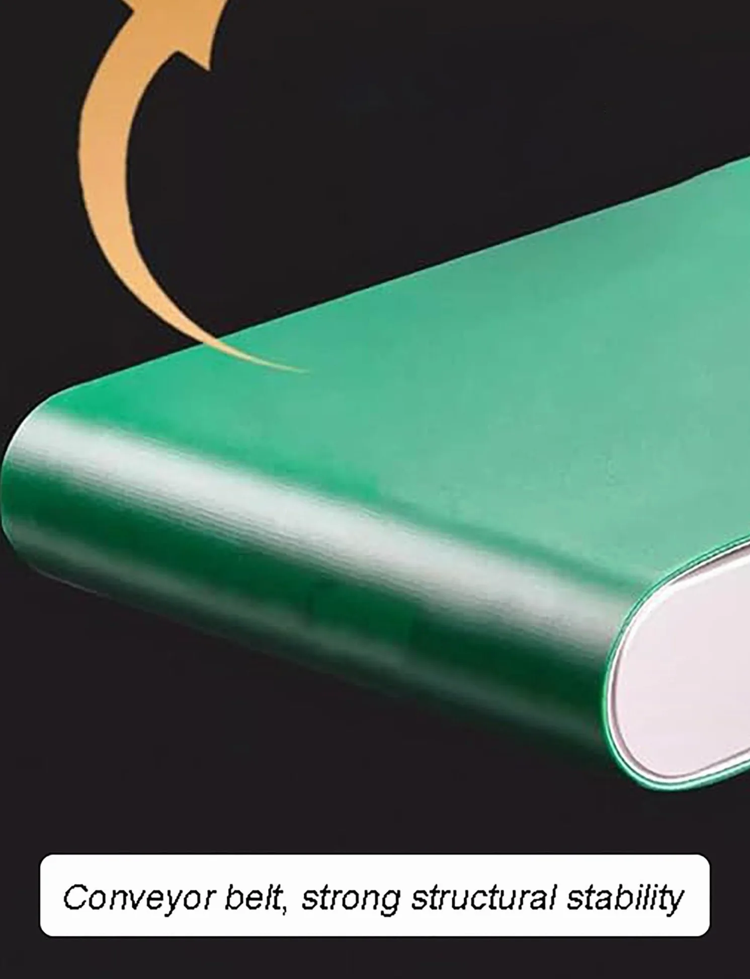 Cinta transportadora de PVC verde de 5 mm de grosor, varios tamaños (40 x 120 cm), duradera, flexible, ideal para uso industrial y doméstico, material resistente, aplicaciones versátiles