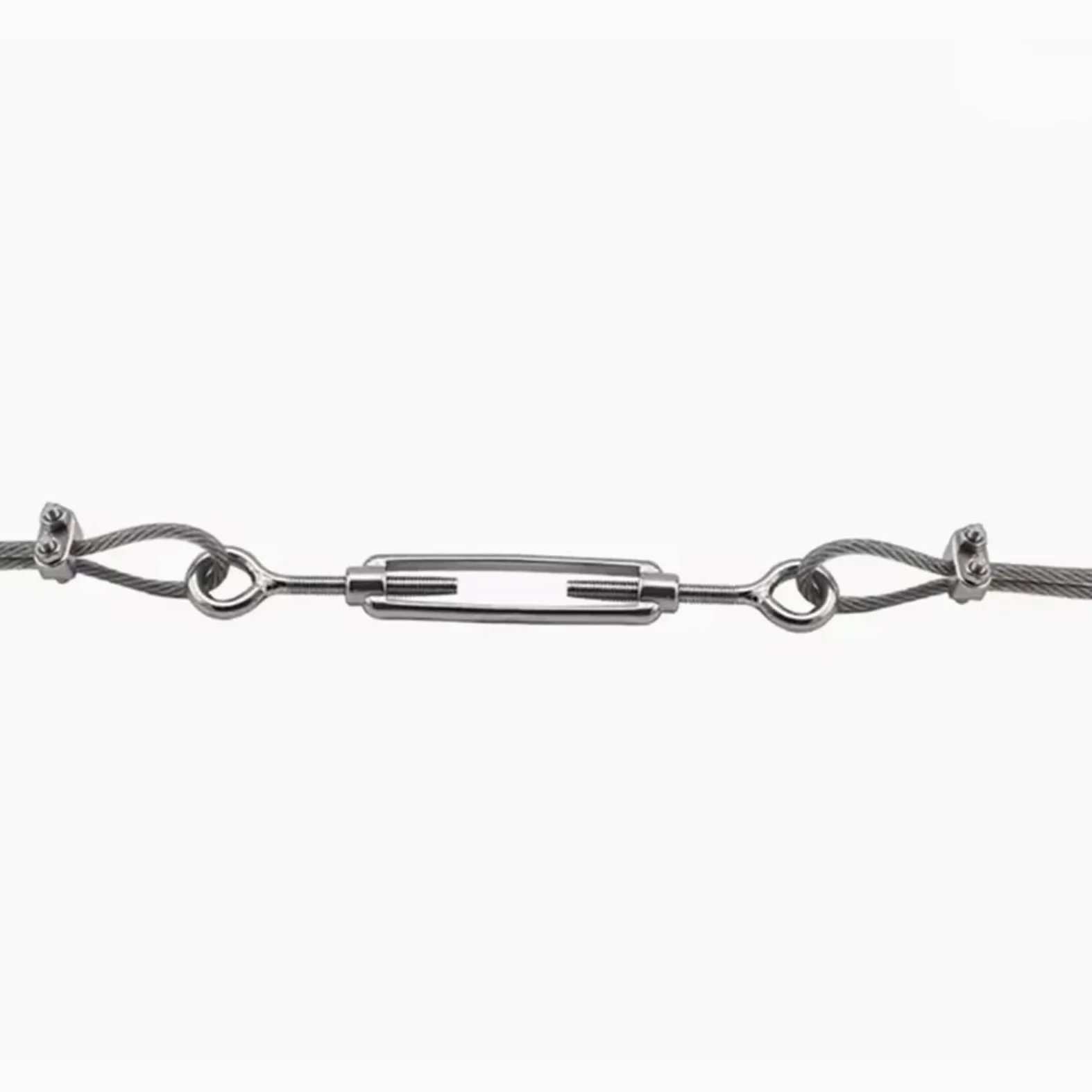 6 uds M4-M16304 ganchos de acero inoxidable y tensor tensión cuerda alambre con ojo Para Cable(Color 3,M16)