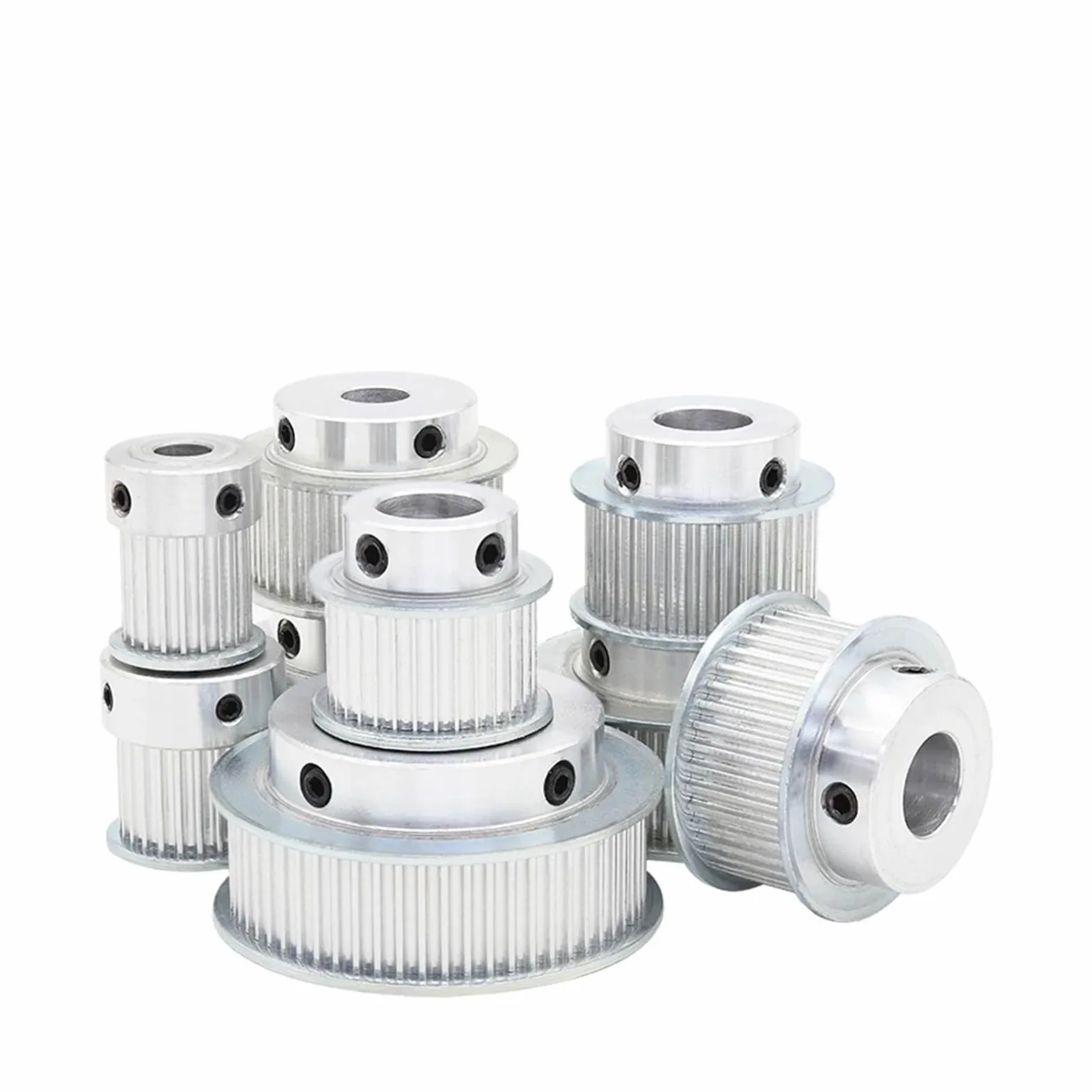 Polea de Motor eléctrico 150T, paso en forma de BF, ruedas de aleación de dientes de arco circular de 3,0mm, ancho de correa de 10/15mm, diámetro de 5-20mm, 150 dientes | 22X6X2.8 mm,Belt Width 15 mm