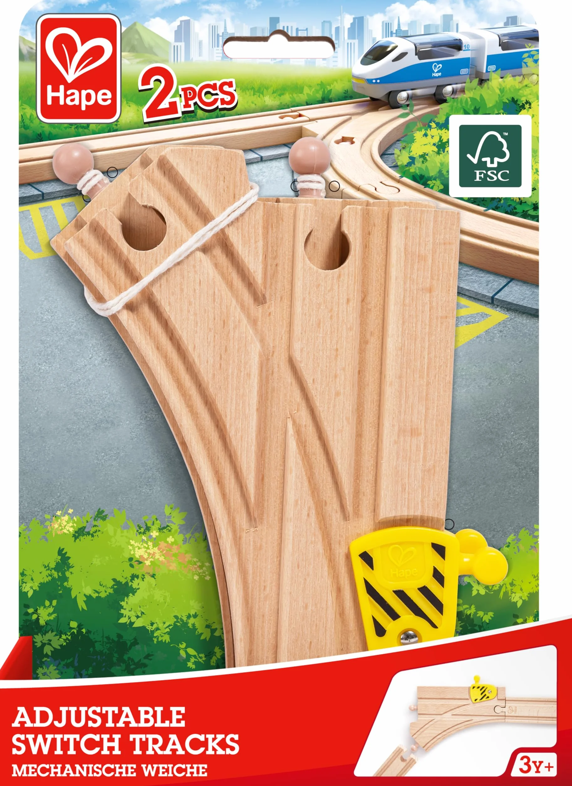 Hape Vías Mecánicas Pack 2 Piezas