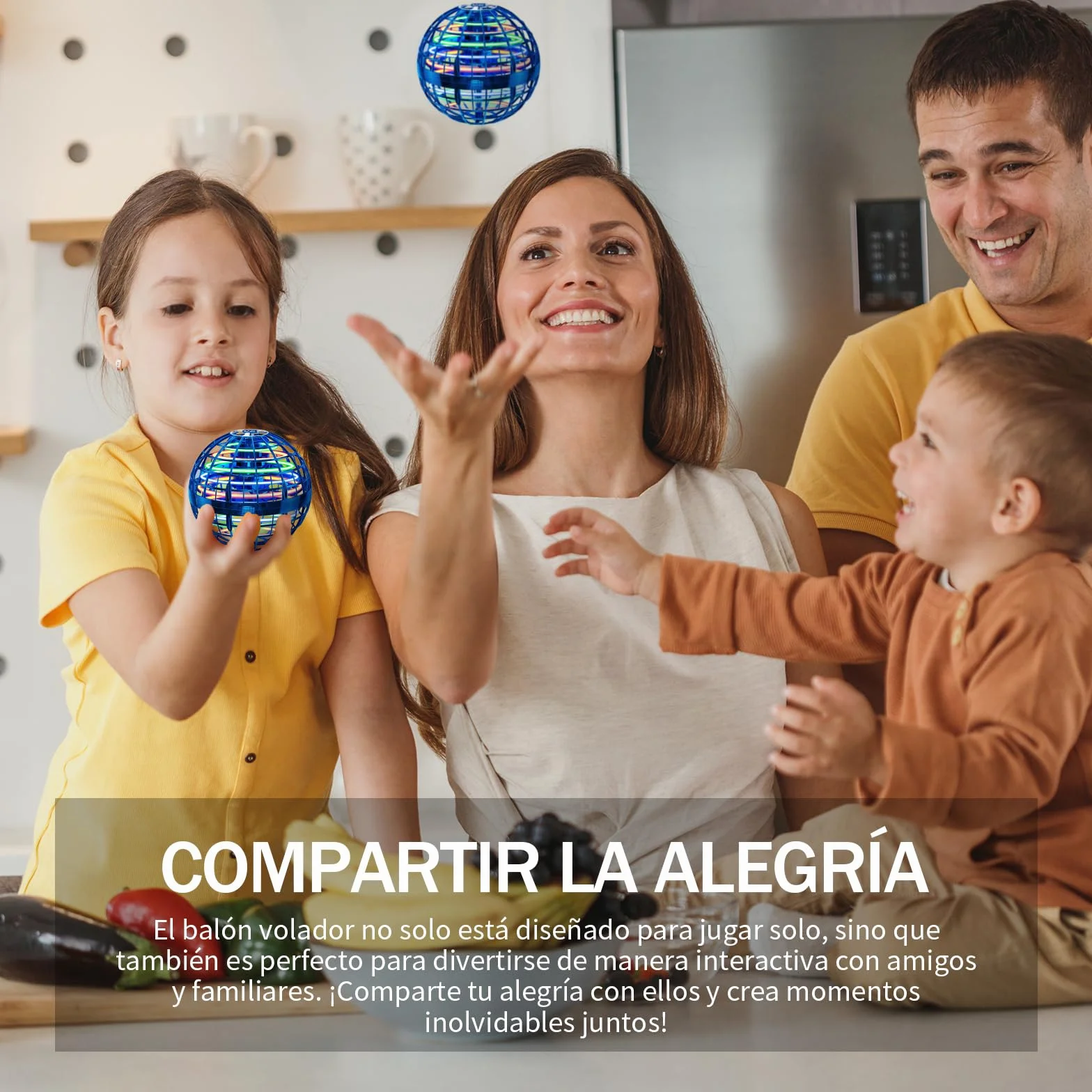 Flying Orb Ball con Luces LED, Juguete Cool para Niño y Niña, Regalos para Niños de 6-12 Años