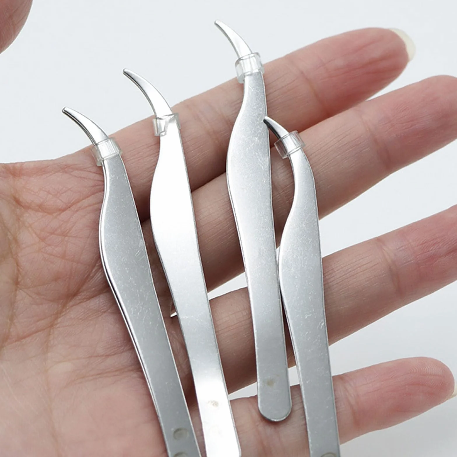 Pinzas de acero inoxidable 5 piezas para eliminación de astillas y cuidado de cejas, herramienta de belleza profesional