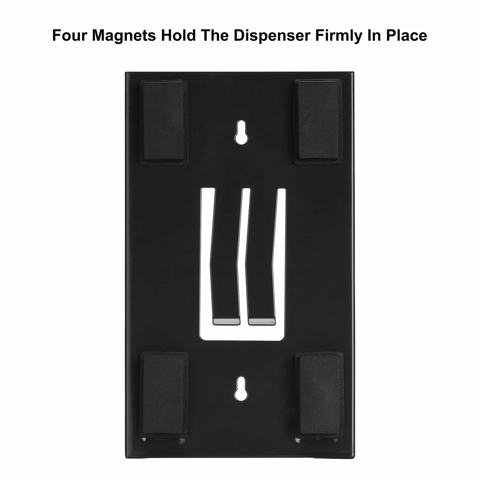 CASOMAN Dispensador magnético de guantes negro soporte pared 8 libras