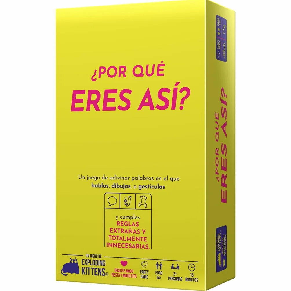 Asmodee ¿Por qué eres así? Juego de Adivinar Palabras, 14+ Años, 2+ Jugadores, 15 Minutos