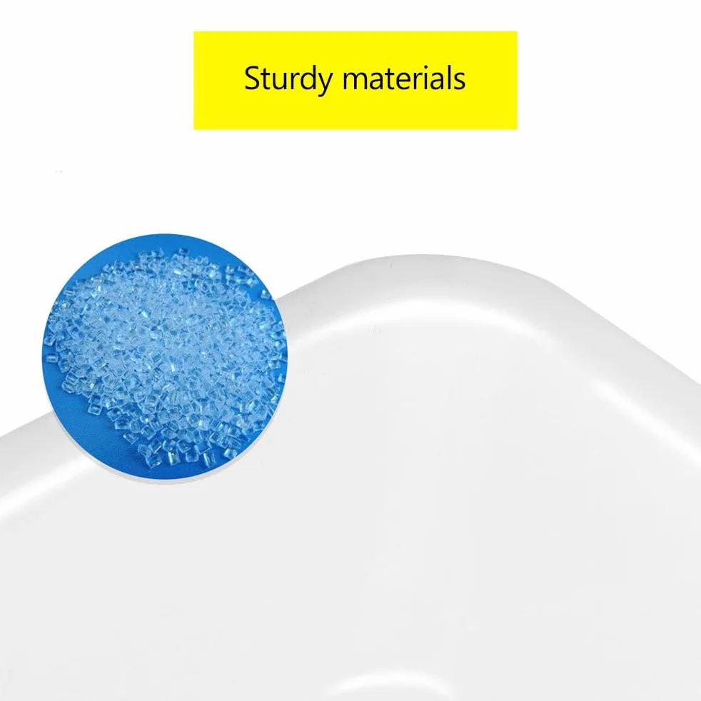 Iplusmile Bandeja De Reactivos De Polipropileno Resistente a Ácidos Y Álcalis Para Laboratorio Químico 16.14x11.61x3.74 Pulgadas