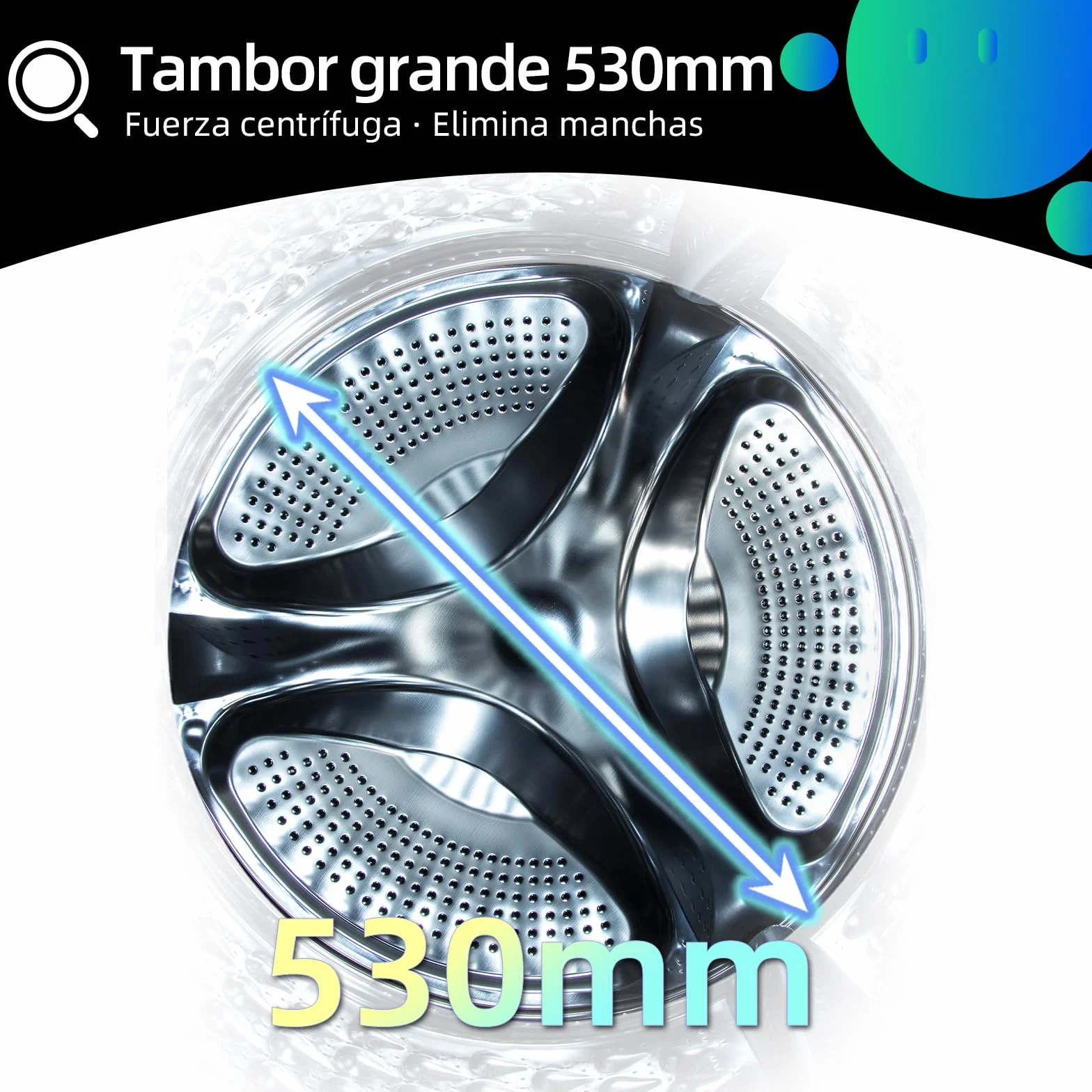CHiQ Lavadora Carga Frontal 7kg 1200 RPM Motor Inverter Clase A Gris