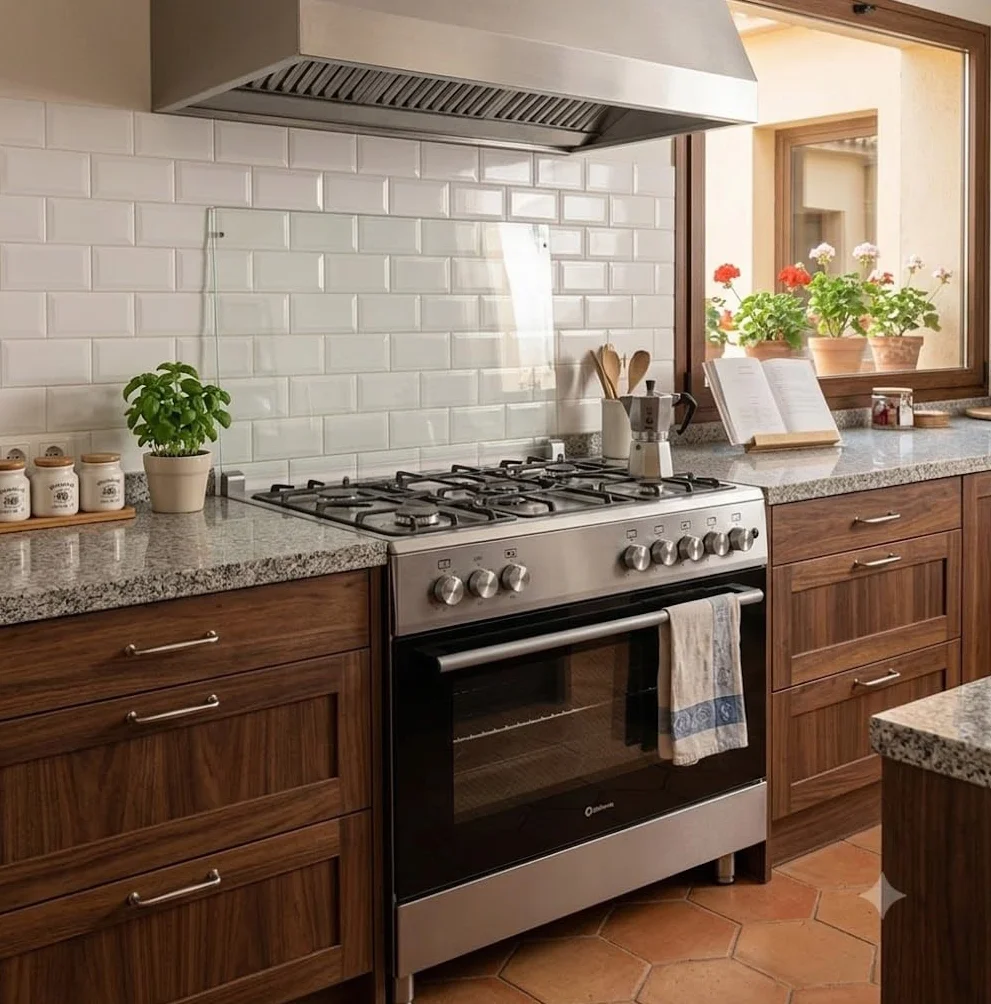 SOLTHERMIC F9L50E5RI Cocina Gas Horno Eléctrico Inox 90 cm 5 Fuegos 115 L FFD