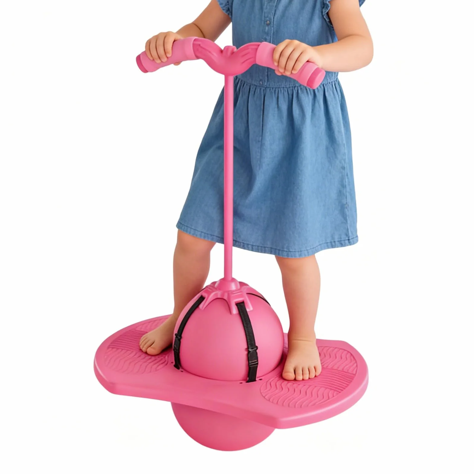 Balance Jumping Ball with Handles for Adults Controlled Bounce Non-Slip Home Gym Workout