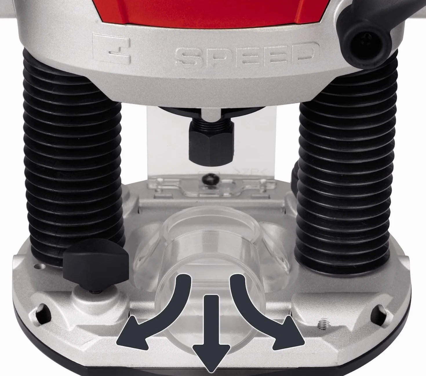 Einhell Fresadora eléctrica con cable TE-RO 1255 E (1200 W, 230 V, 50 Hz, control electrónico, profundidad de fresado regulable, 5,2 Amperios, con dispositivo de sujeción de 6 + 8 mm)